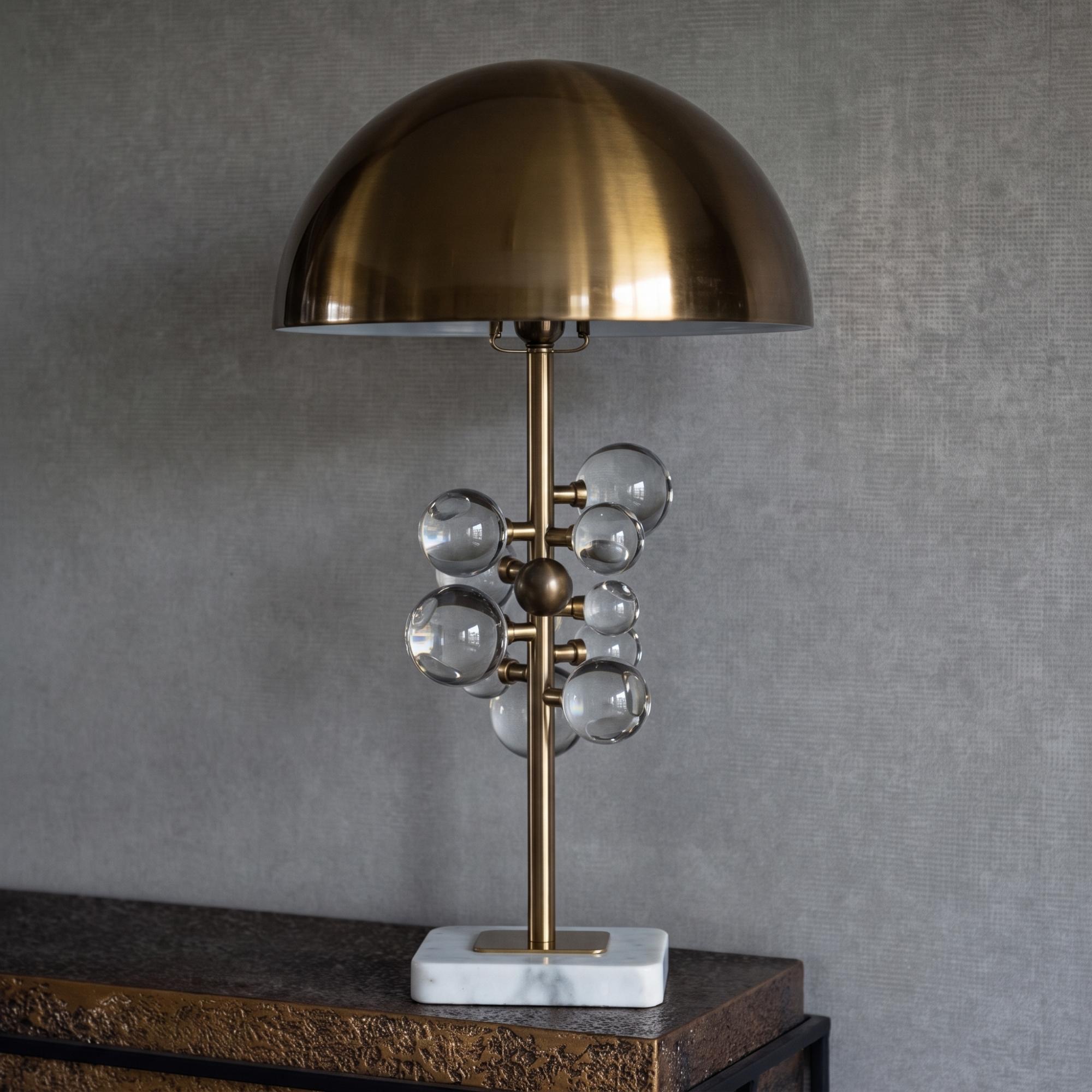 Bela Bronze Metal Table Lamp