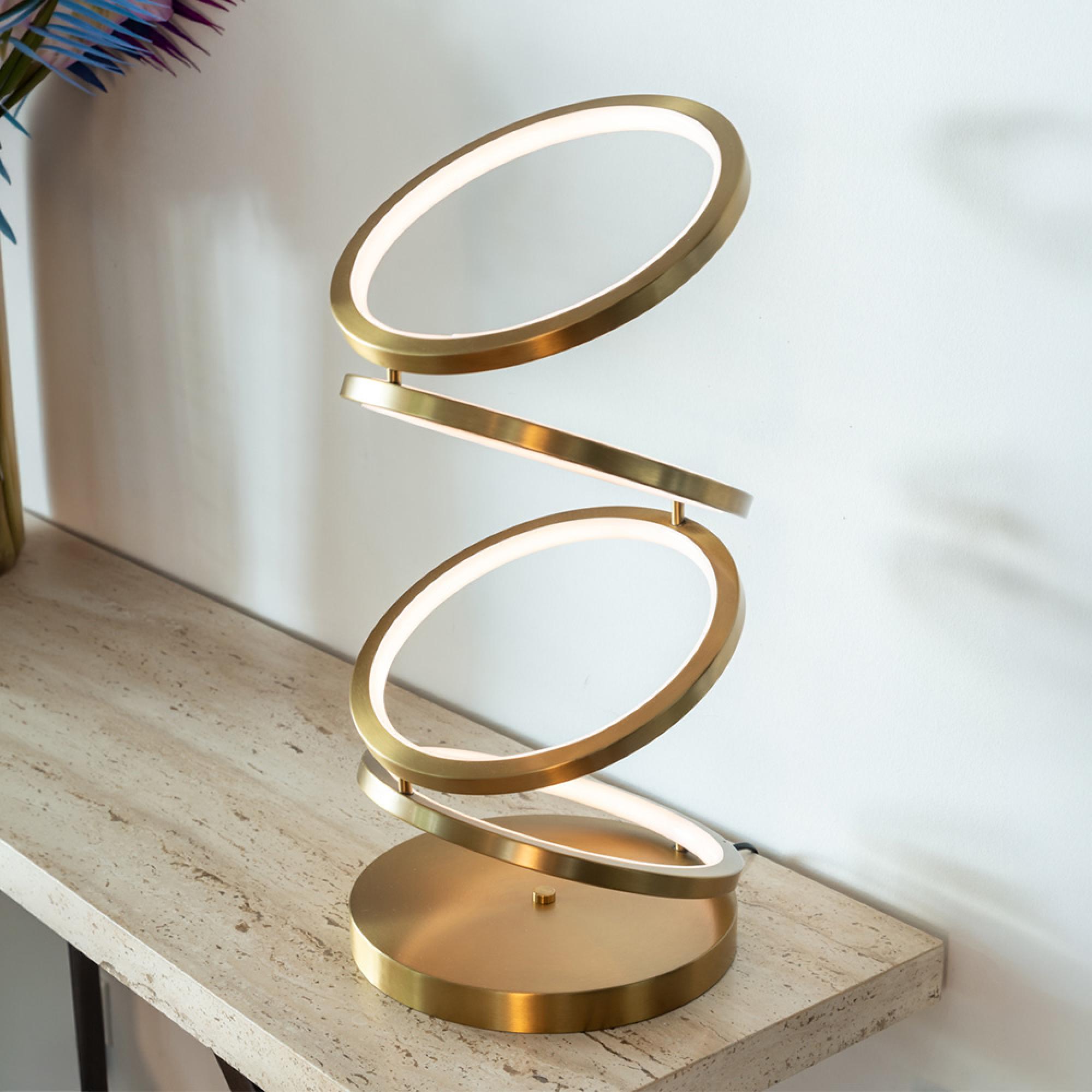 Jaimin Brushed Gold Table Lamp