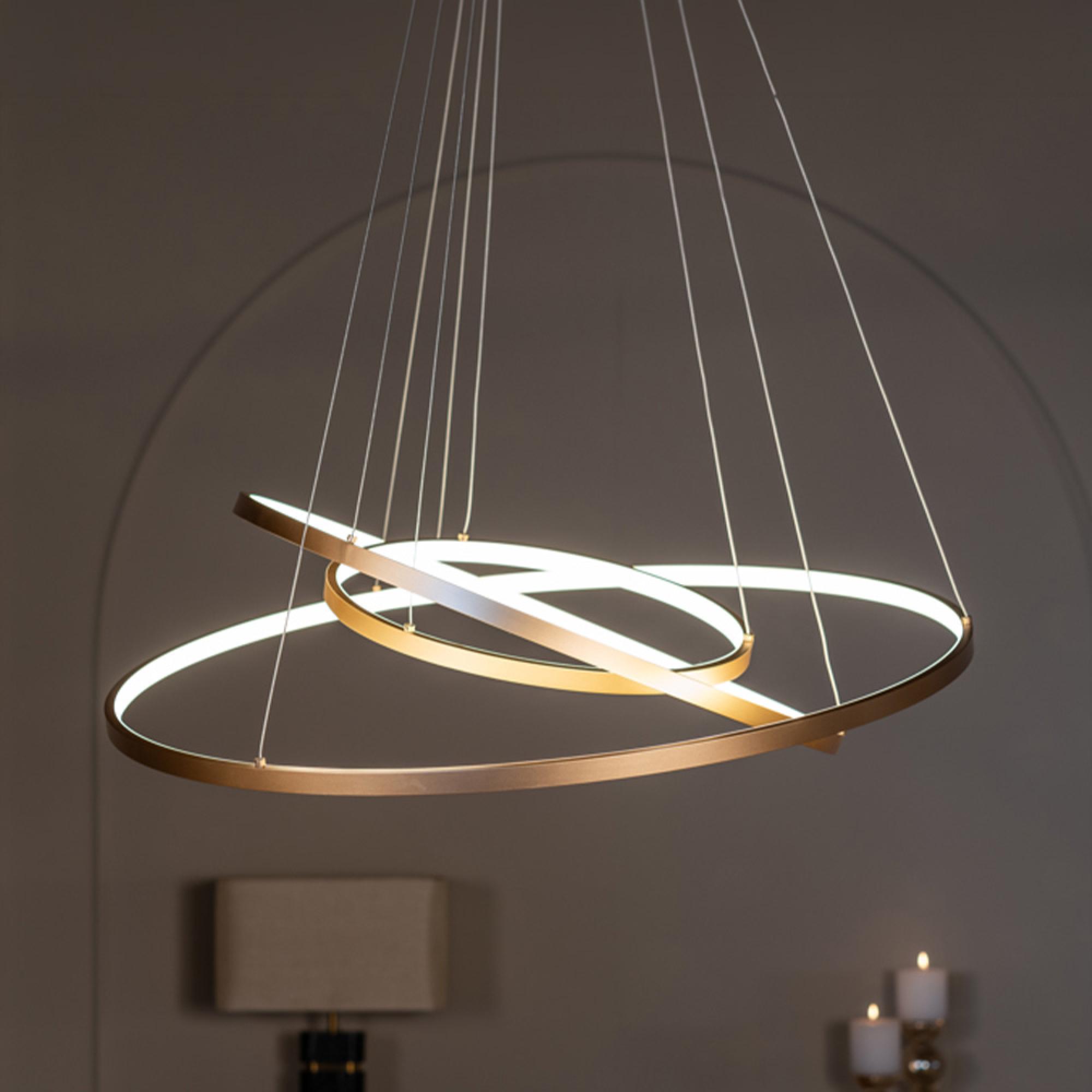Amira Gold Metal Chandelier