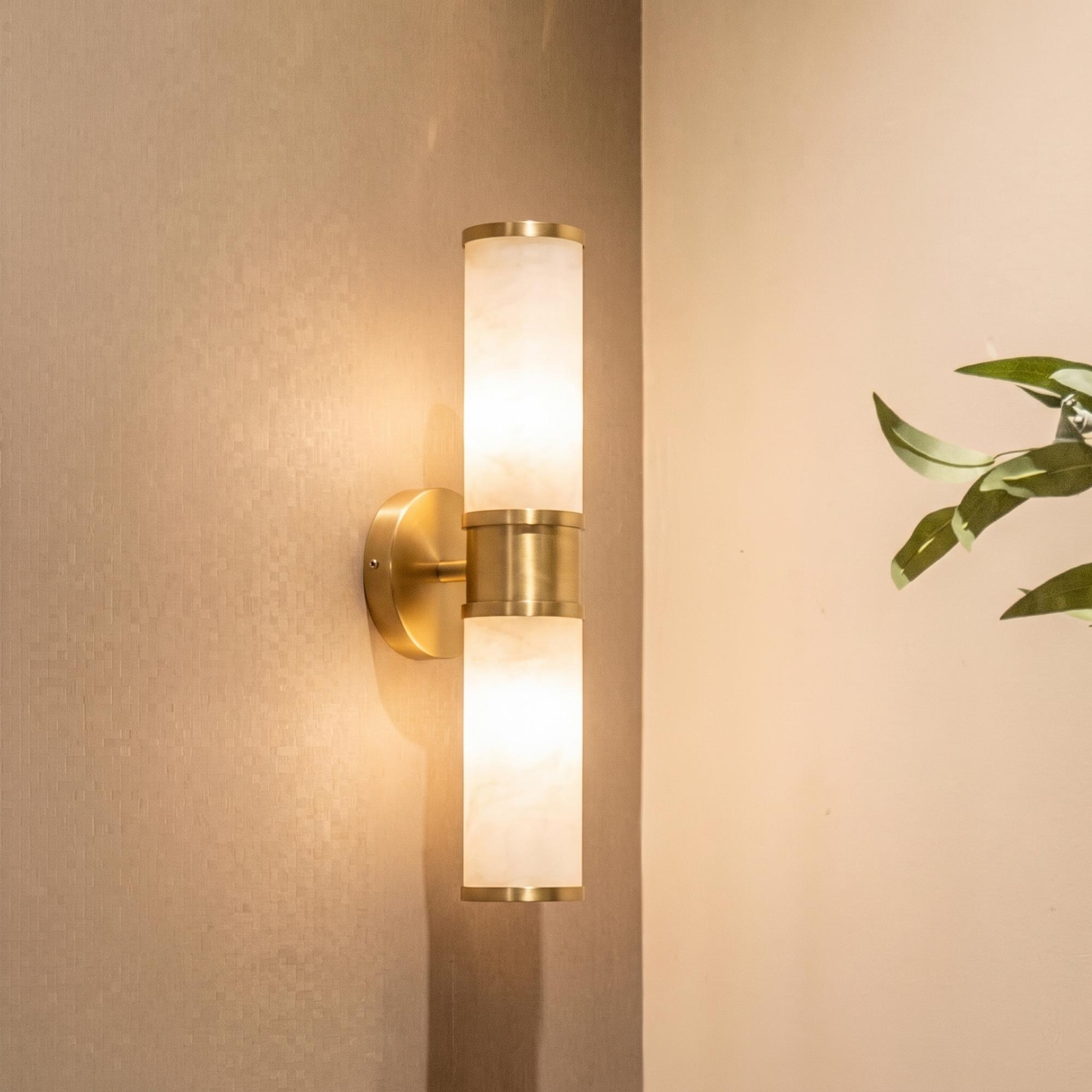 Charlize Brushed Gold Wall Lamp