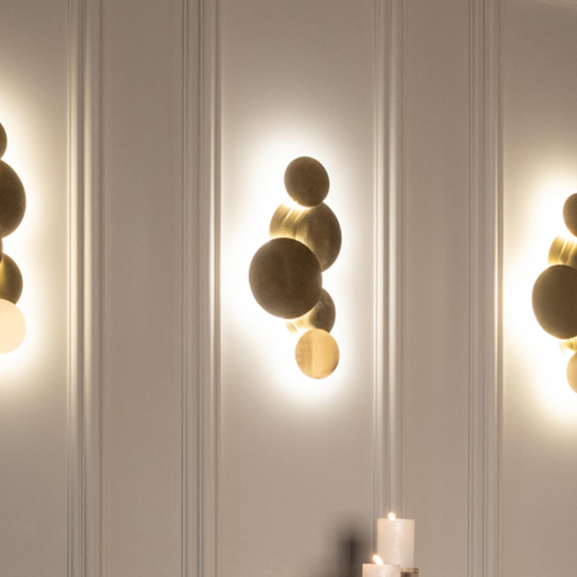 Collin Brushed Gold Wall Lamp