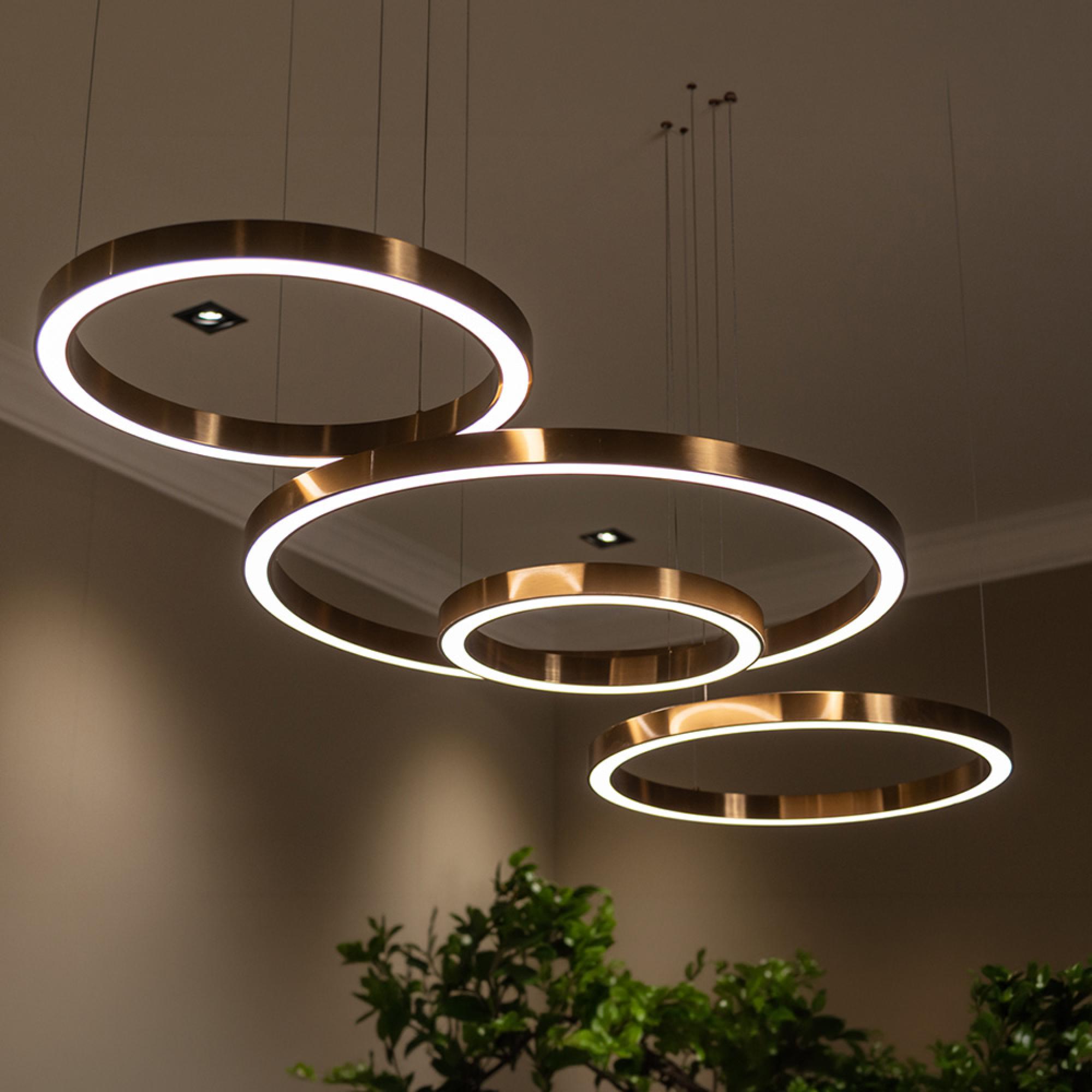Lilou Brushed Gold Chandelier