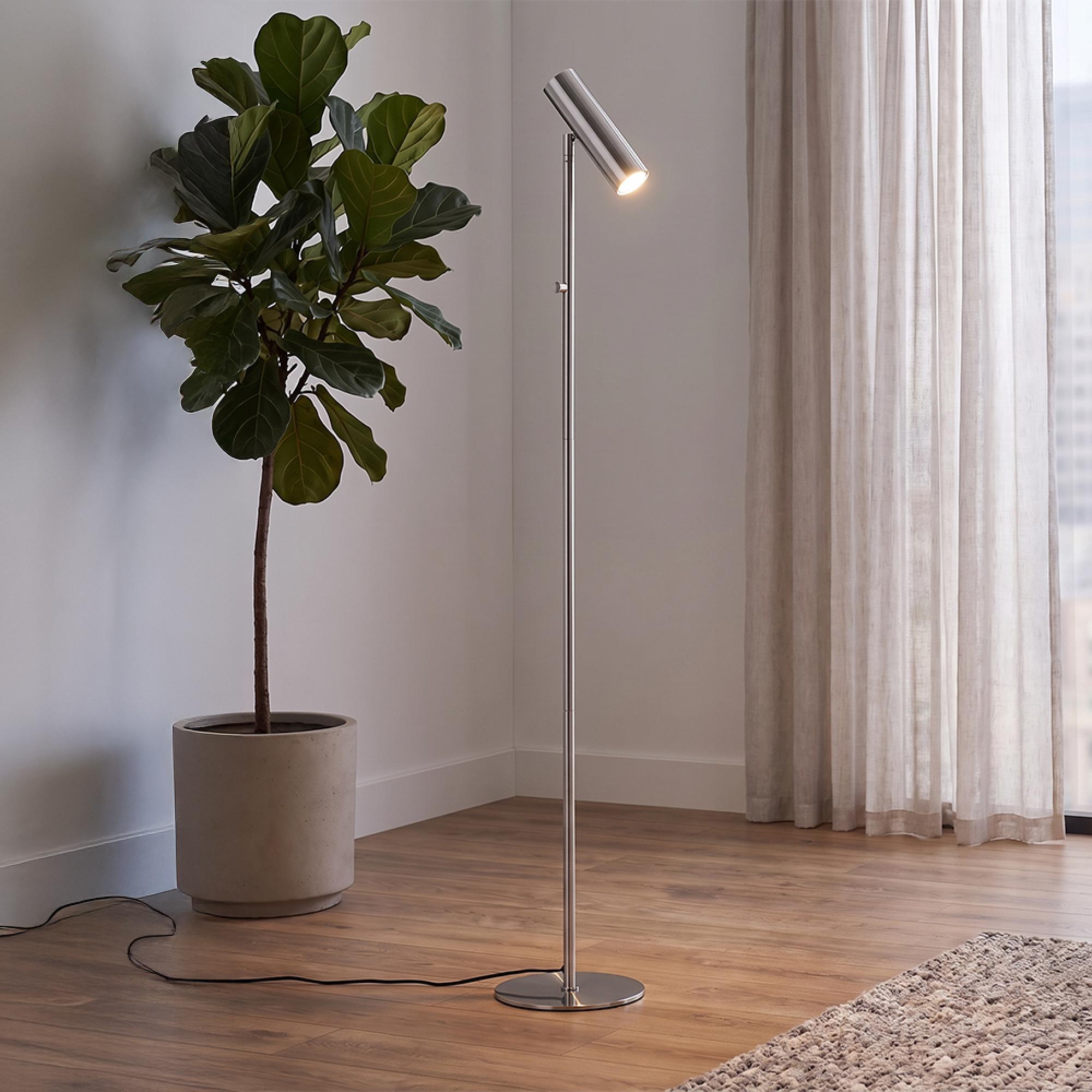 Paris Floor Lamp - Silver - Metal