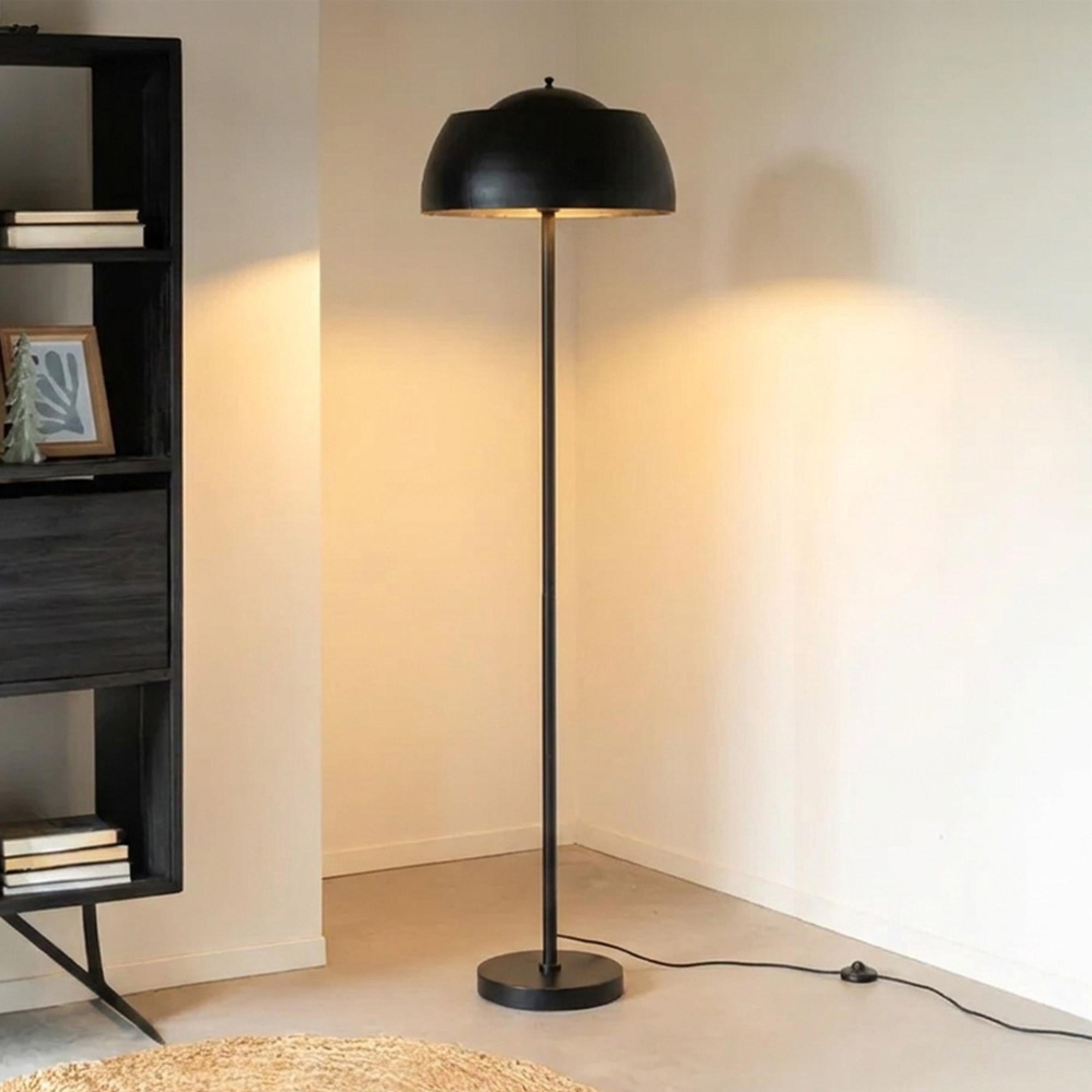 Brix Kyle Floor Lamp - Black - Metal