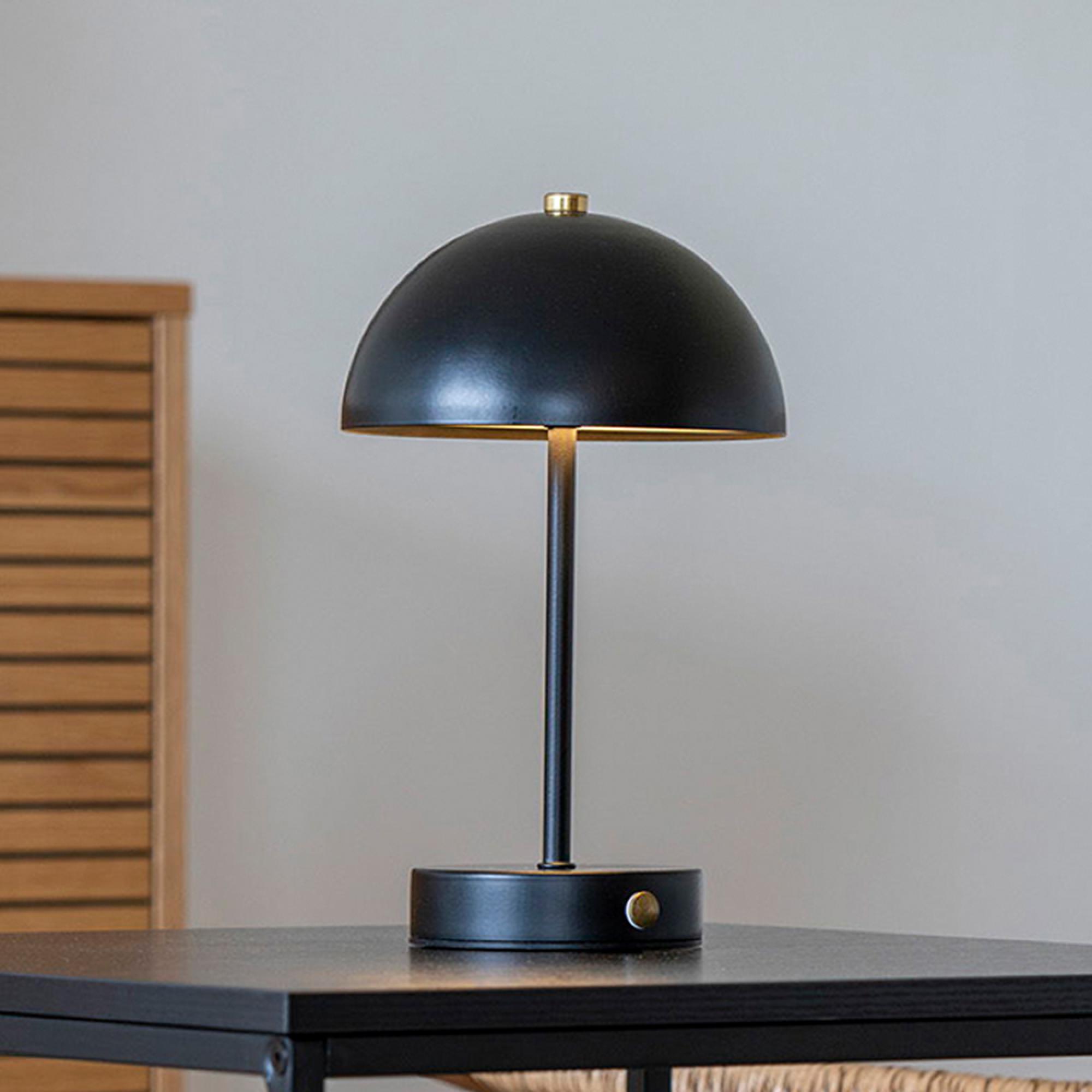 Holt Table Lamp - Black Metal