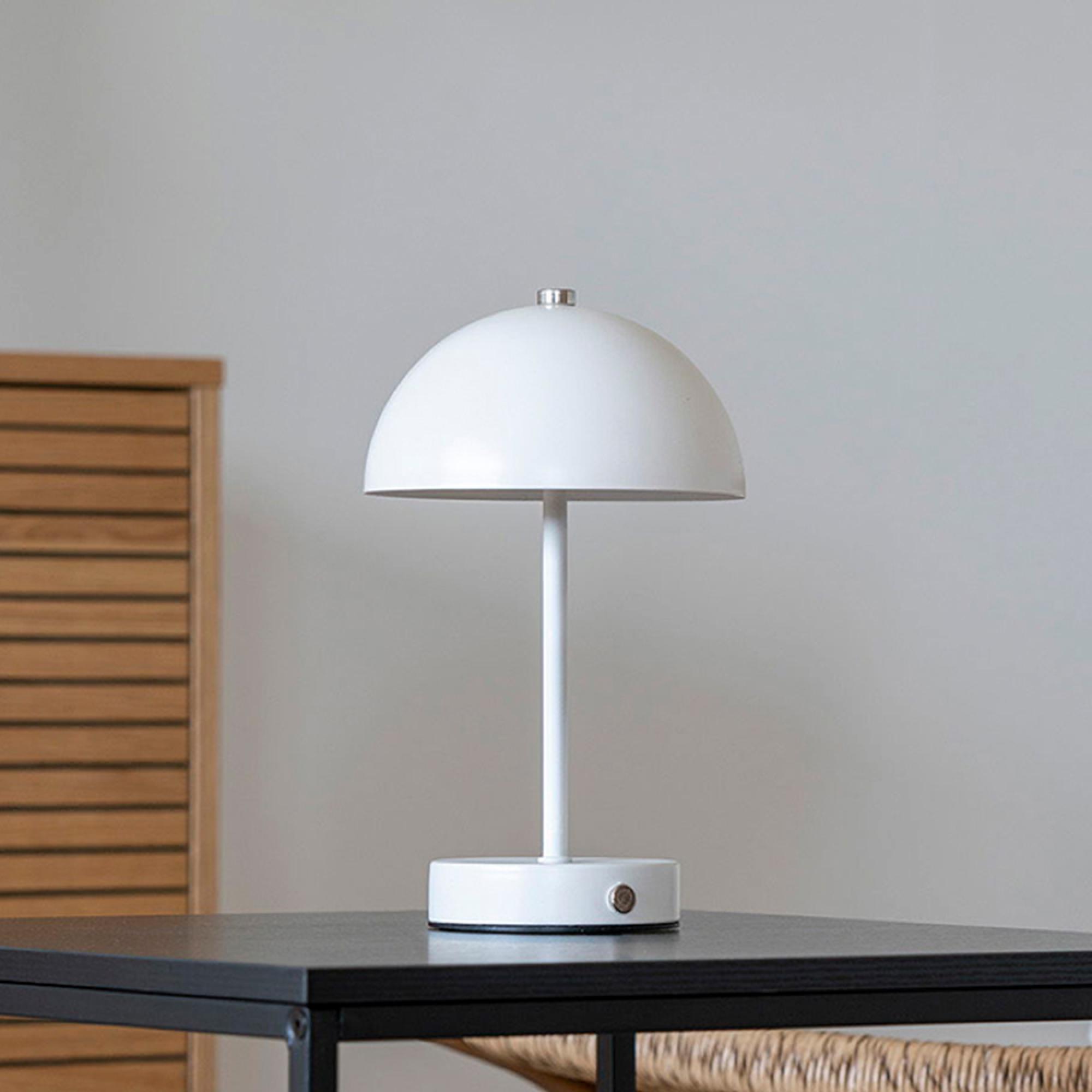 Holt Table Lamp - White Metal