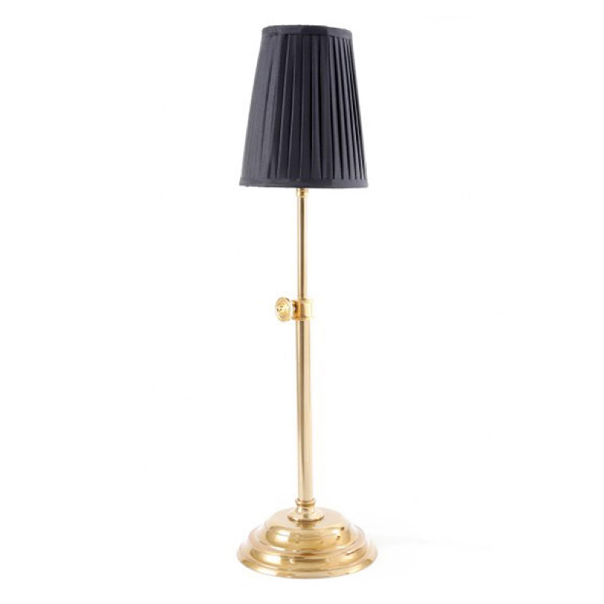 Bistro Table Lamp - Black and Gold Metal