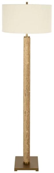 Loren Cream Marble Shade Floor Lamp