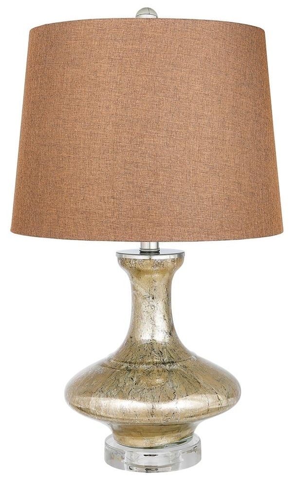 Zena Crushed Table Lamp - Gold - Set of 2
