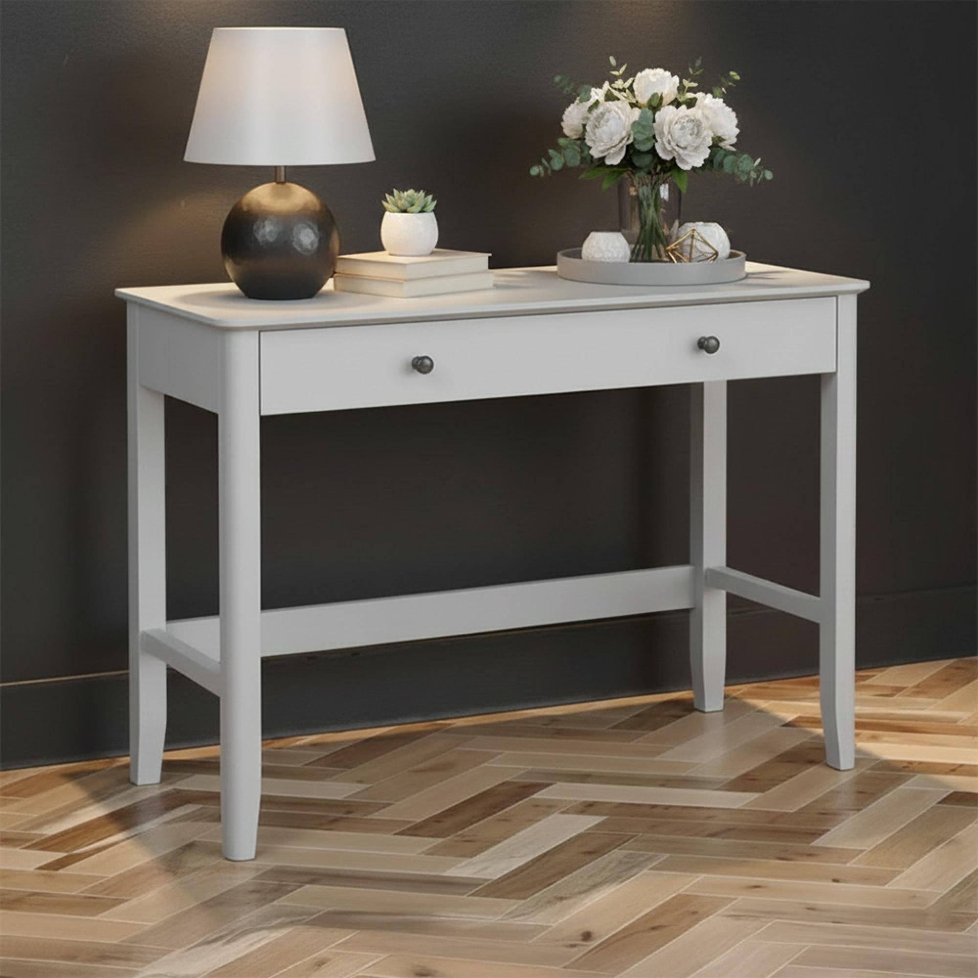 Stowe Desk - 1 Drawer - Grey