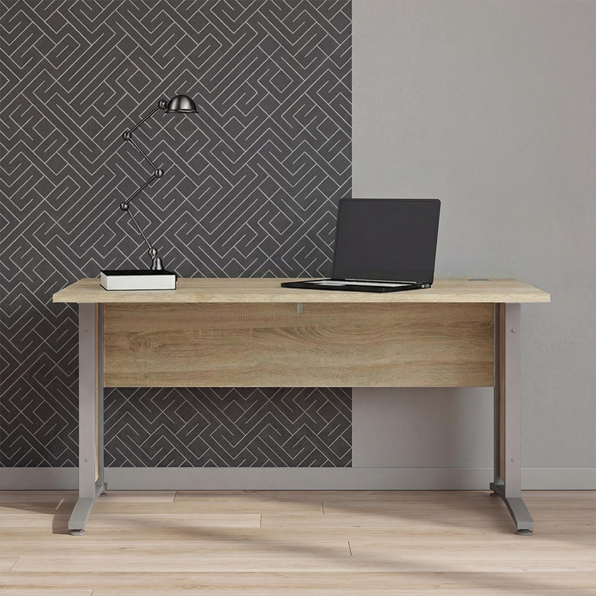 Prima Desk - 150cm - Oak and Grey