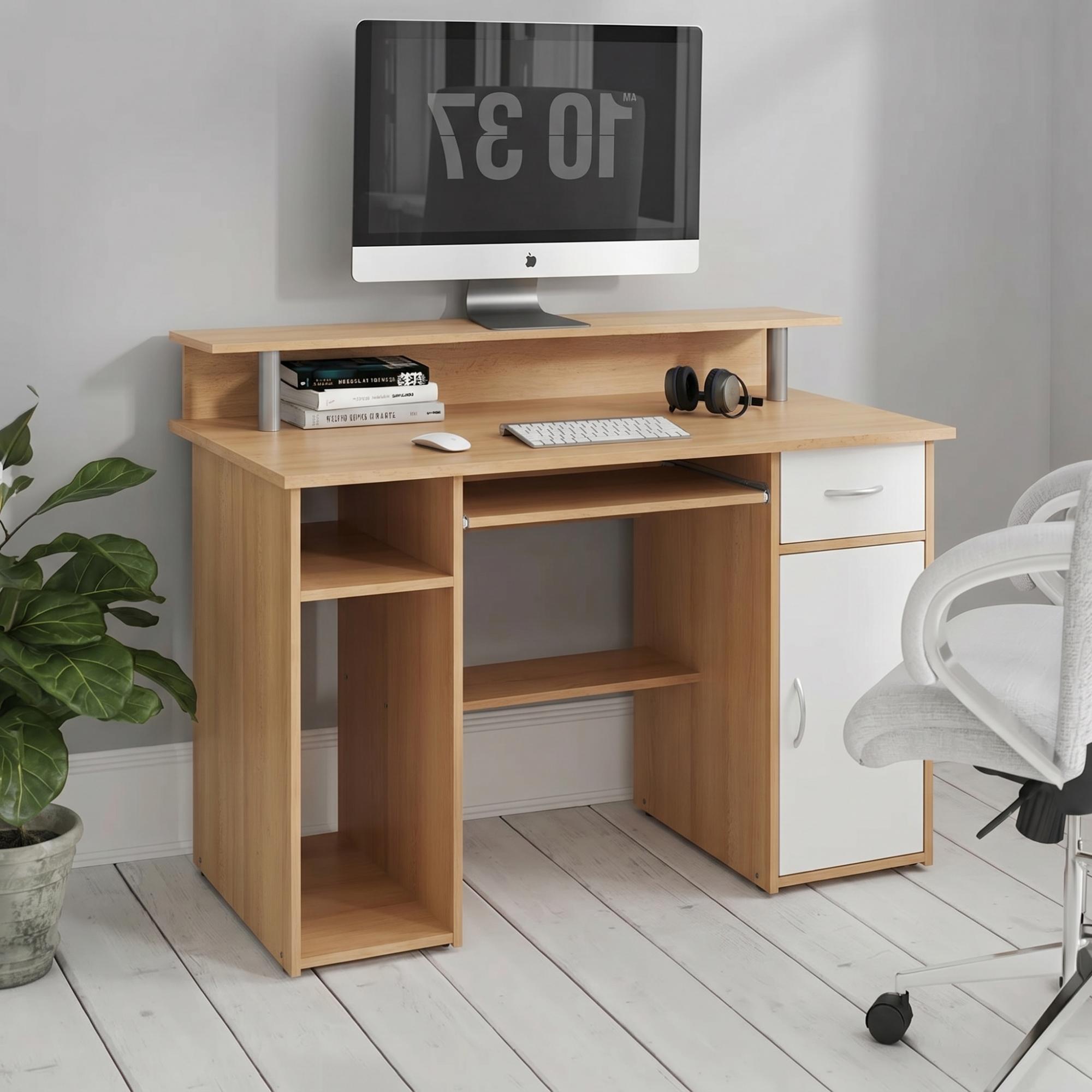 Albany Computer Desk - Beech - AW12362-BC