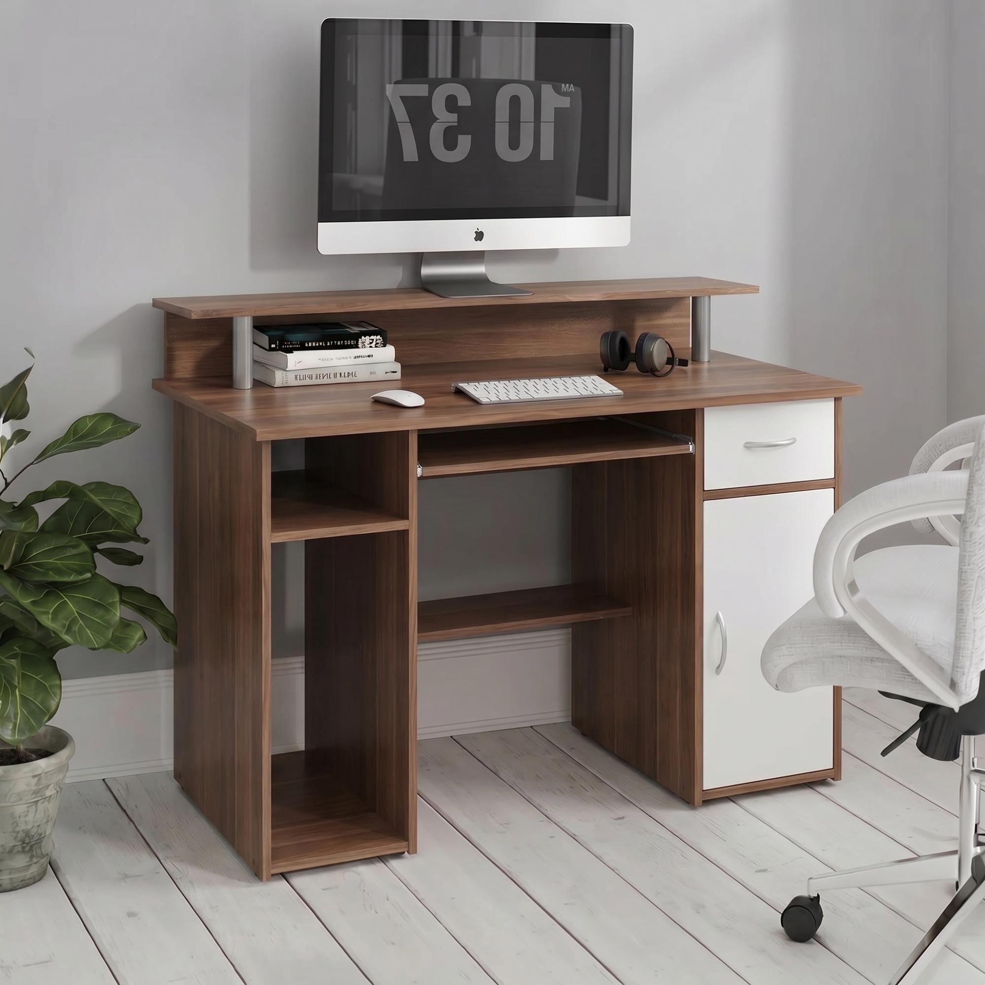 Albany Computer Desk - Walnut - AW12362-W