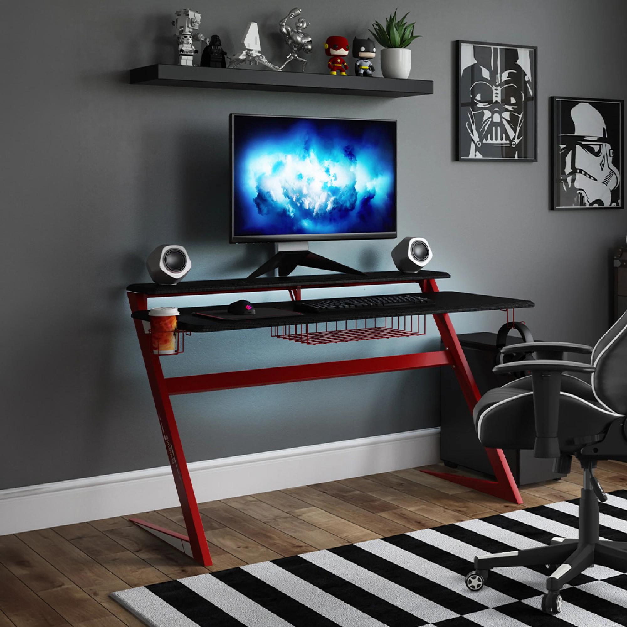 Aries Gaming Desk - Red - AW9210