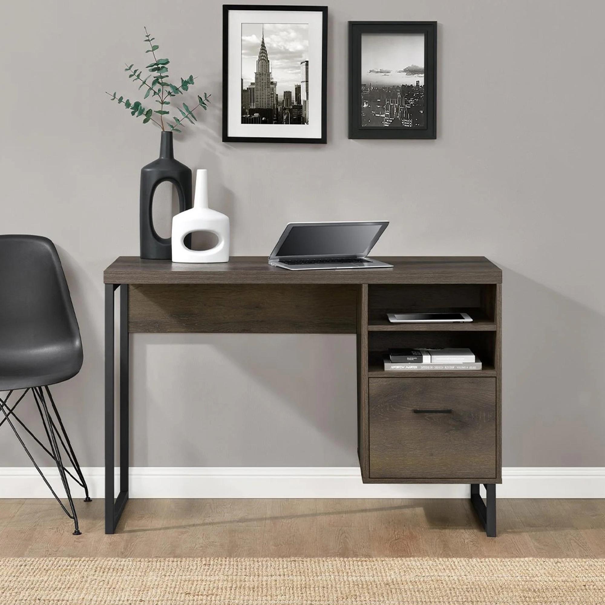 Candon Desk - Medium Brown - 9892096COMUK