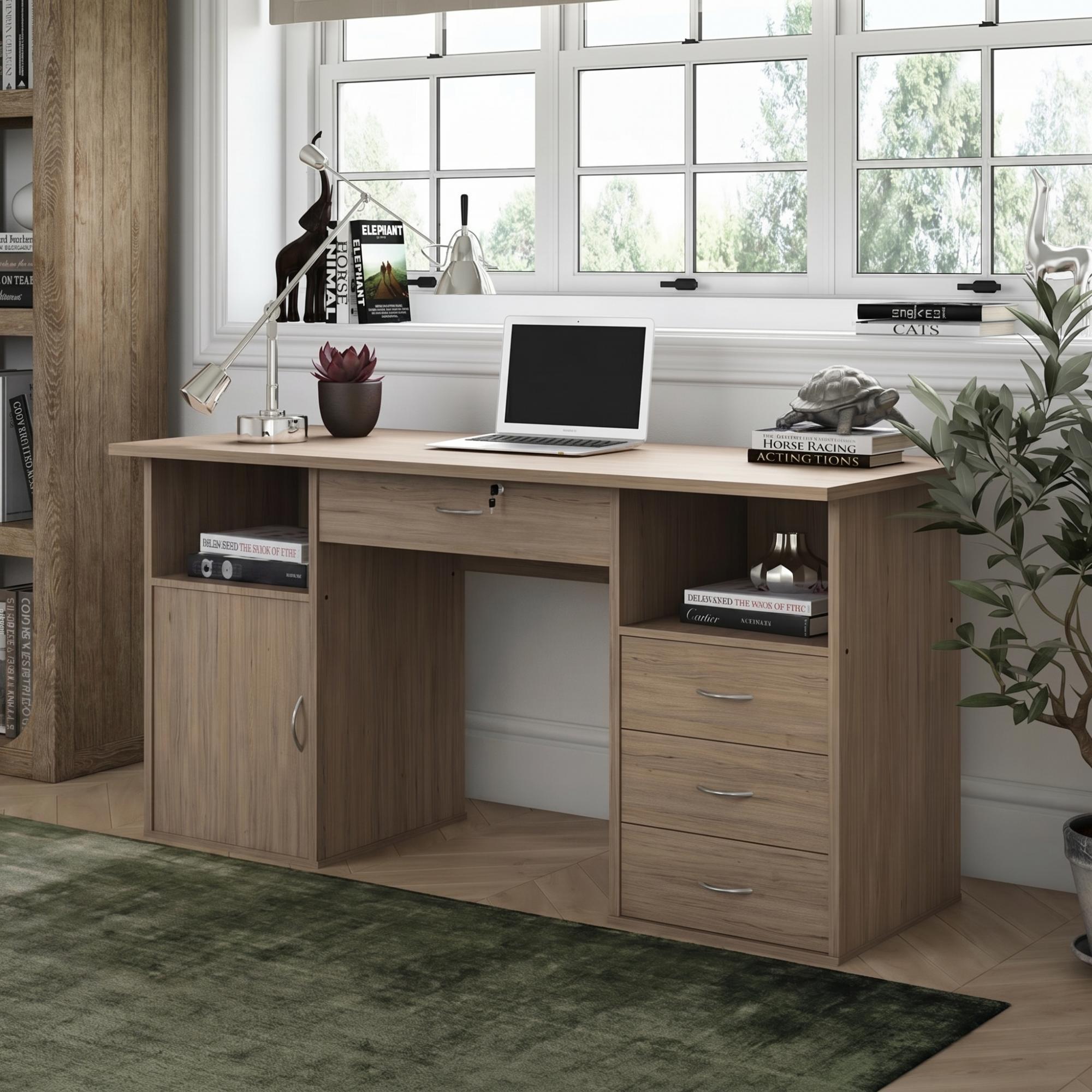 Dallas Home Office Desk - Oak - AW12289OAK