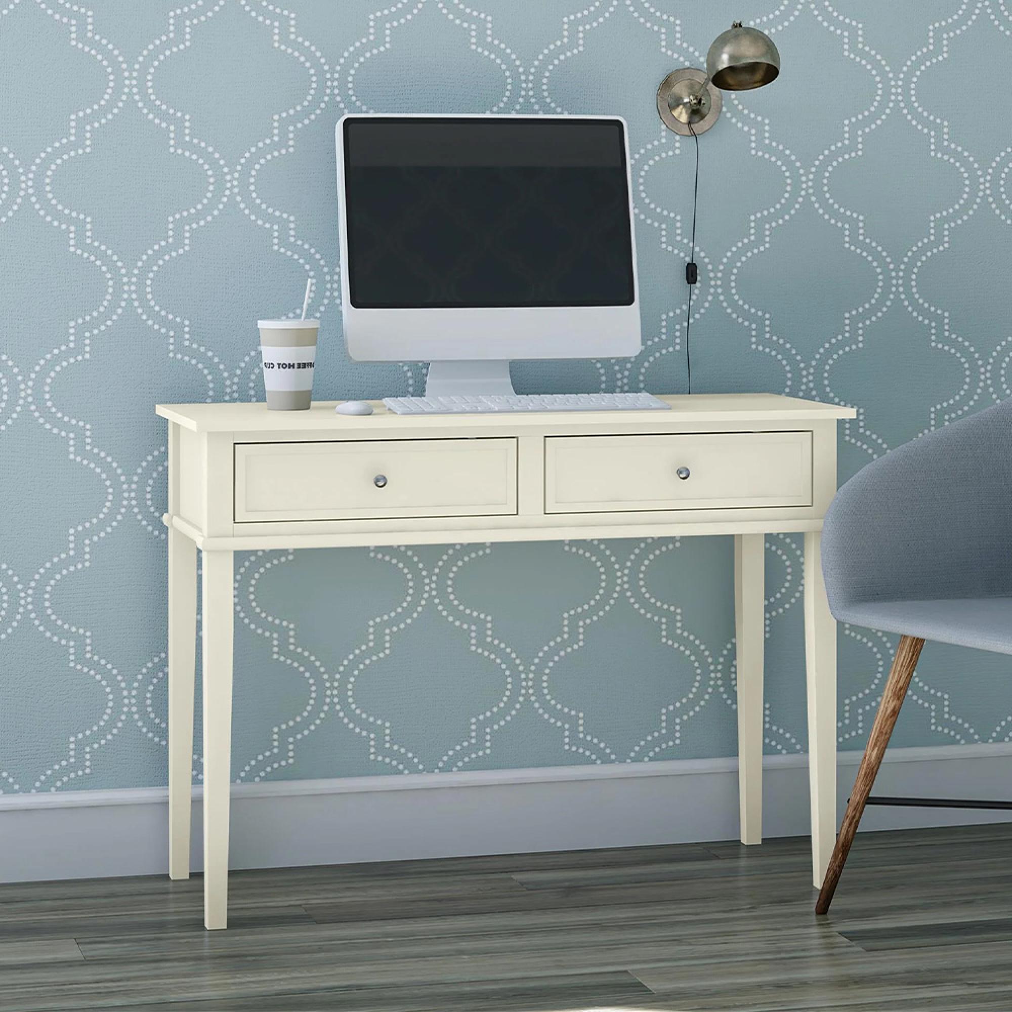 Franklin Writing Desk - 2 Drawer - White - 7919013COMUK