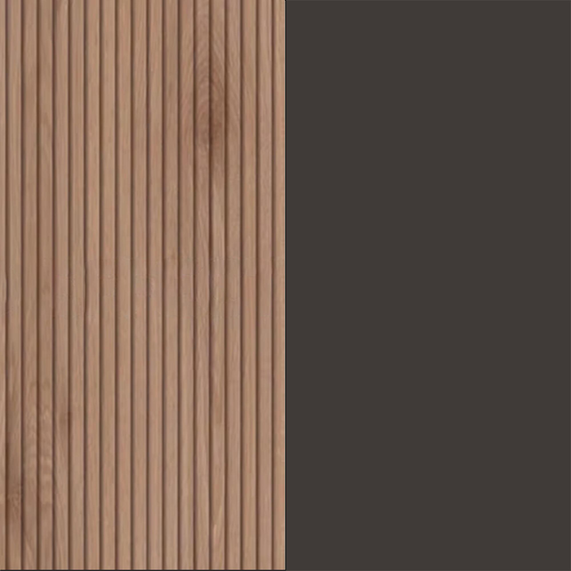 Slatted Effect Front and Graphite Base