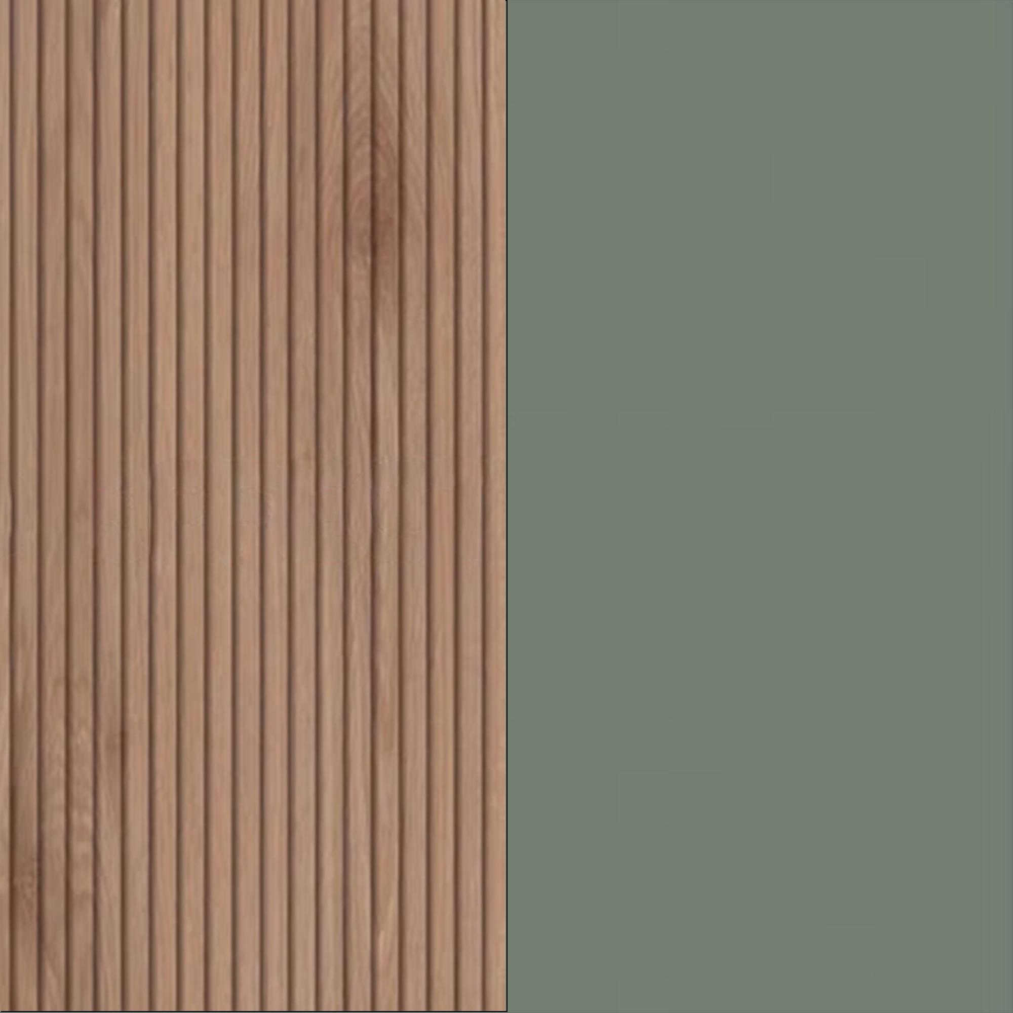 Slatted Effect Front and Reed Green Base