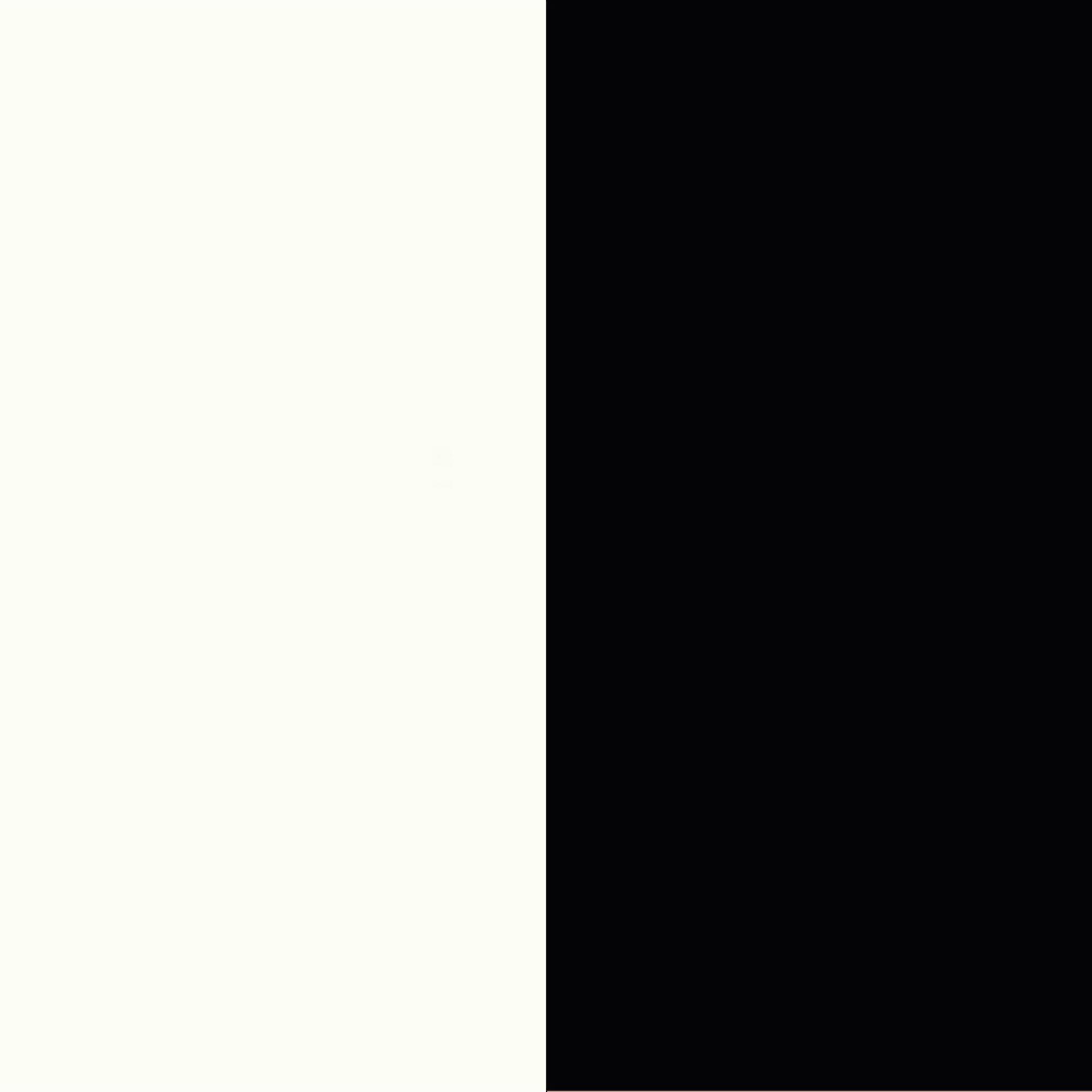 White Matt Front and Black Matt Base