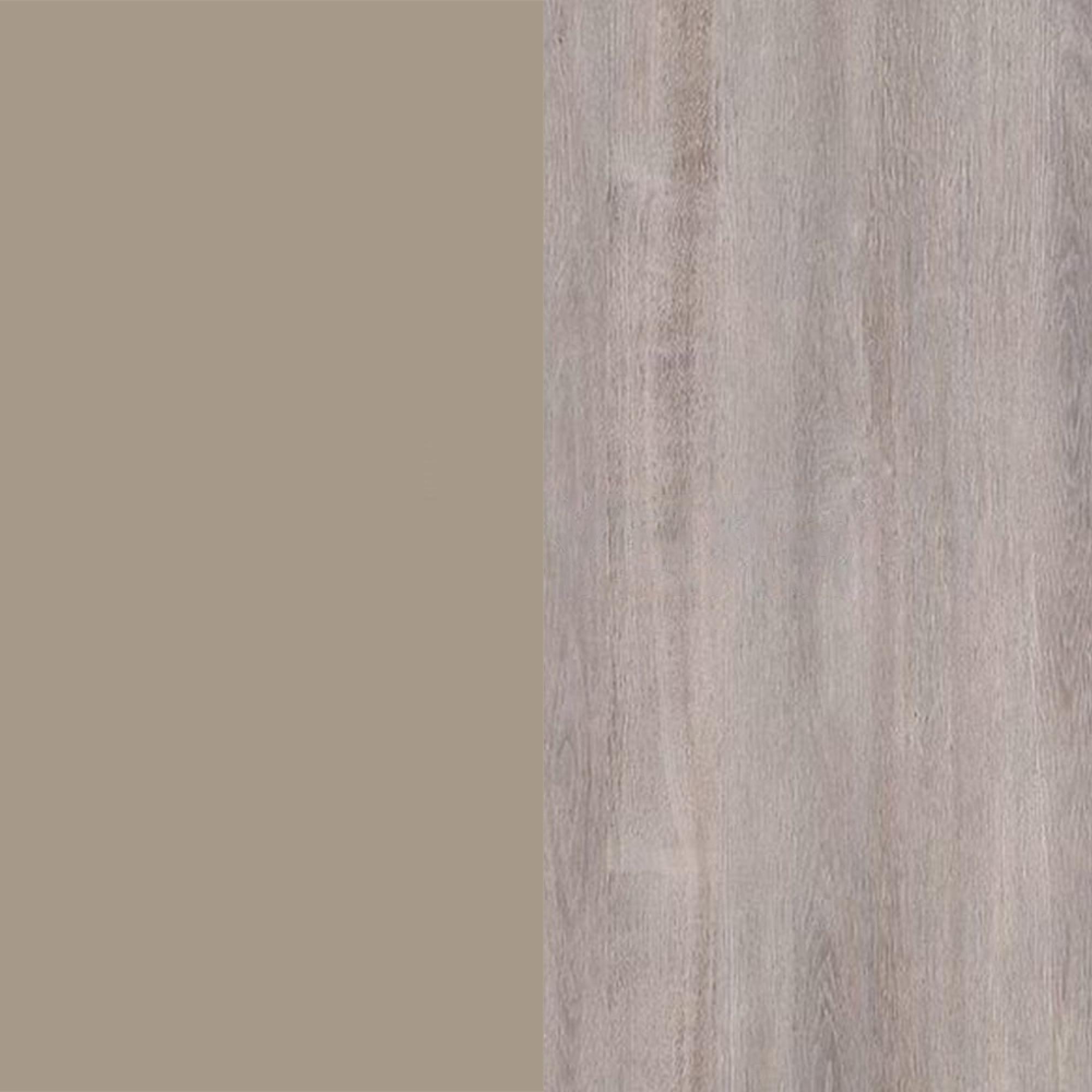 Mushroom Front and Grey Oak Base
