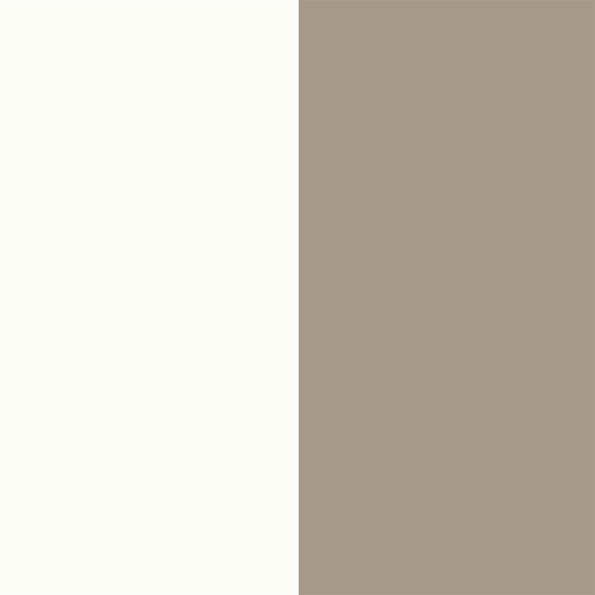White Matt Front and Mushroom Matt Base