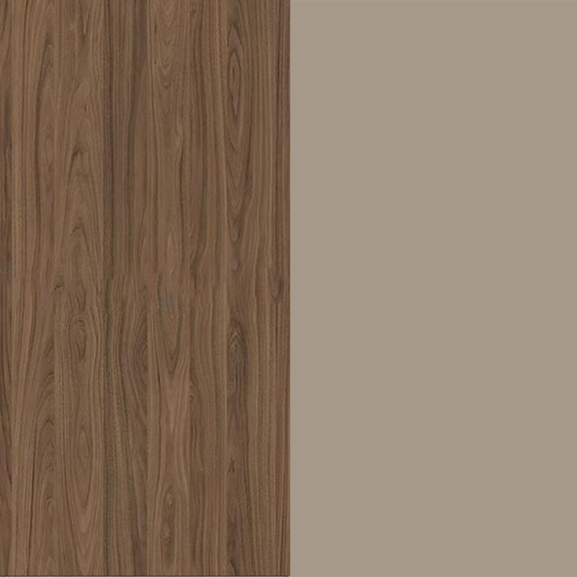 Carini Walnut Front and Mushroom Matt Base