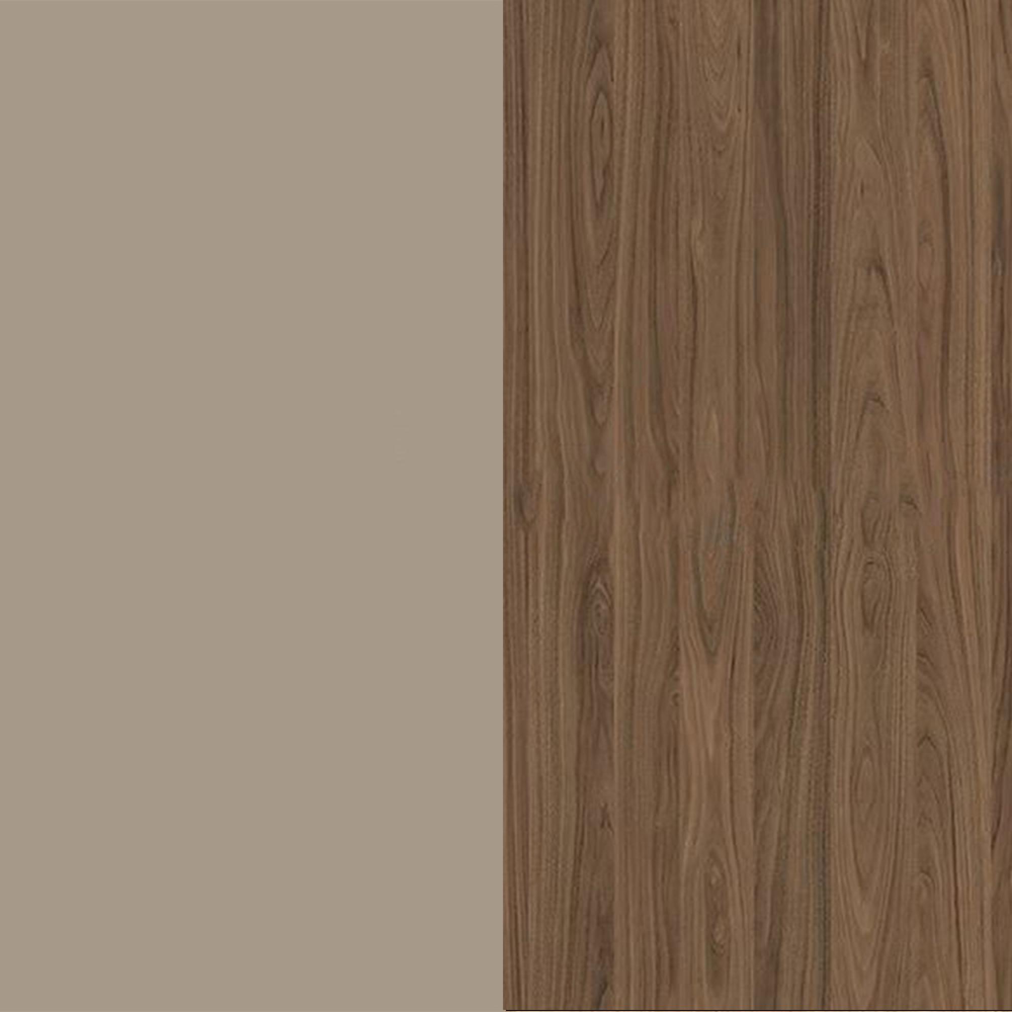 Mushroom Front and Carini Walnut Base