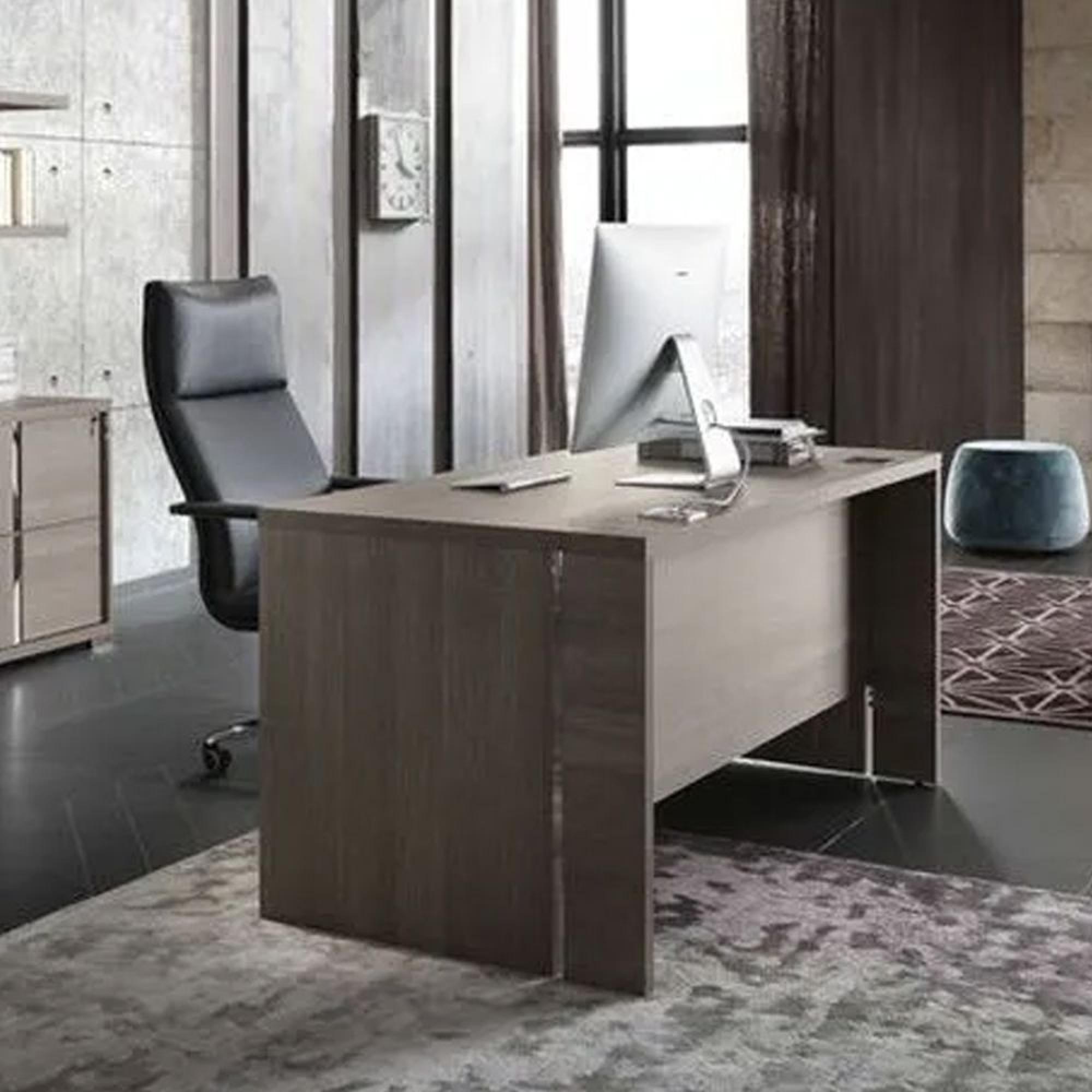 Tivoli Office Desk - 167cm - Grey Wood