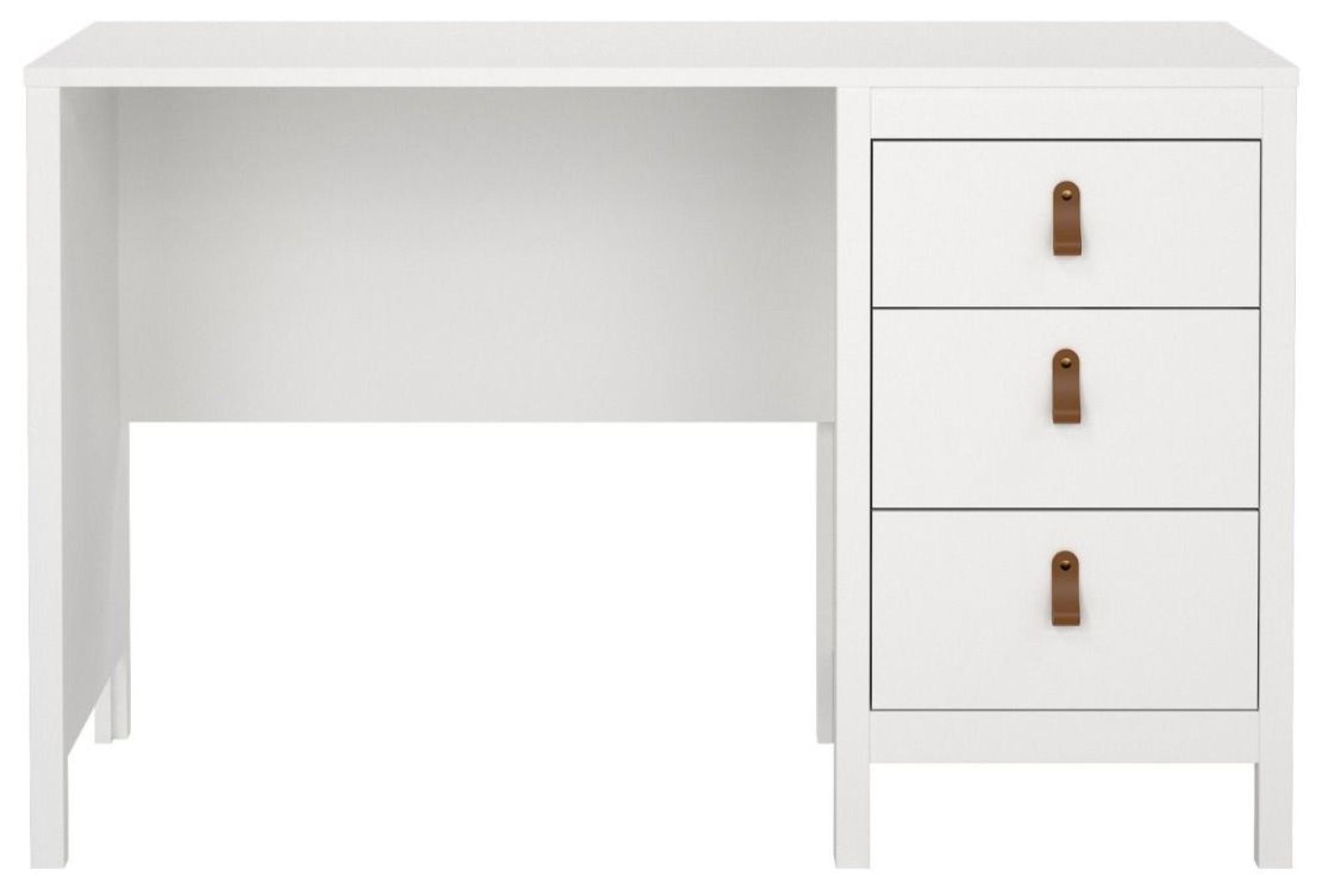 Barcelona Desk - 3 Drawer - White