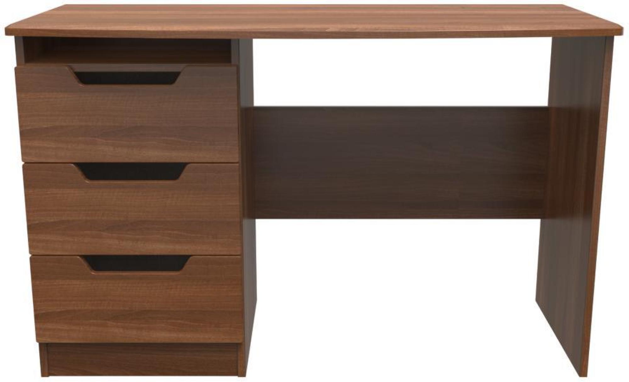 Bella Desk - 3 Drawer - Walnut