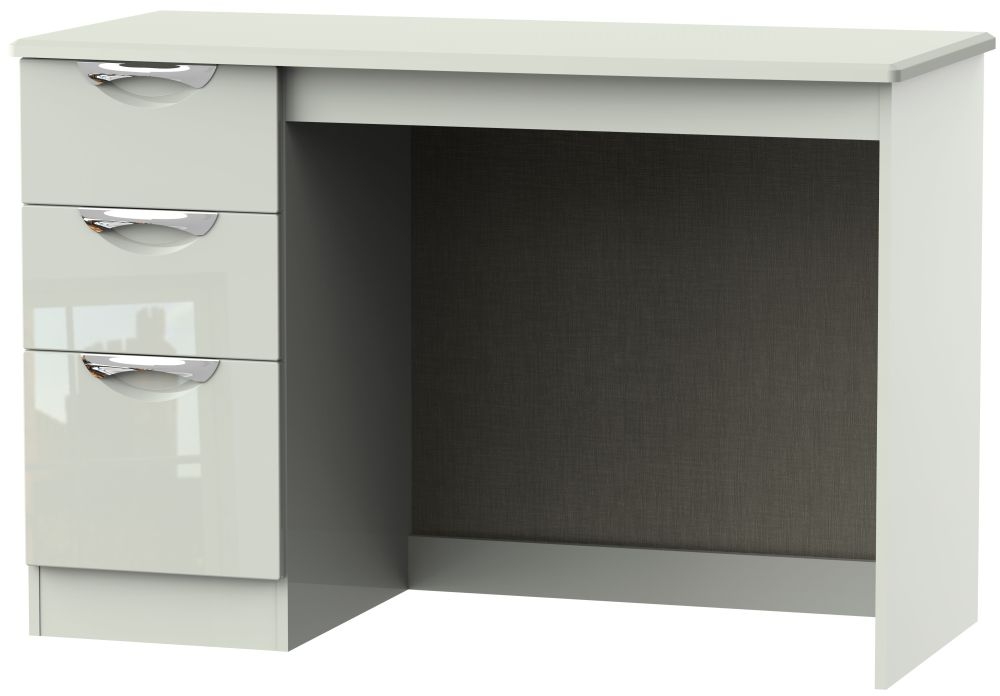 Camden Desk - 3 Drawer - Gloss Cashmere
