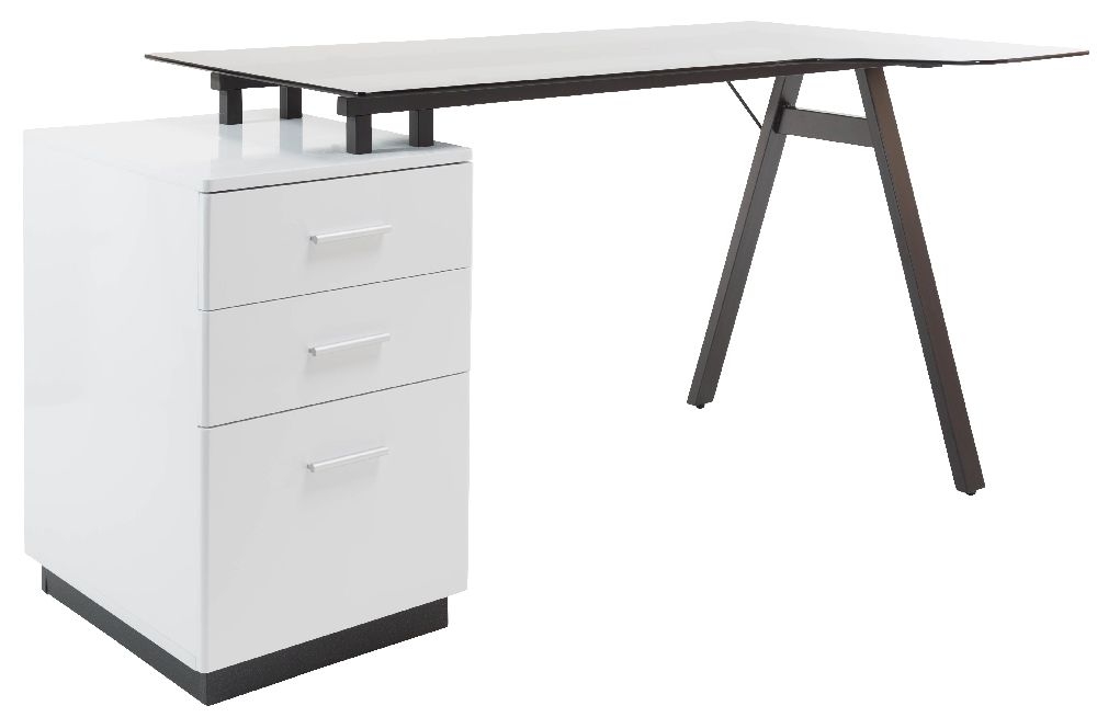 Cleveland Workstation - Smoked Grey Glass - AW23377-GY