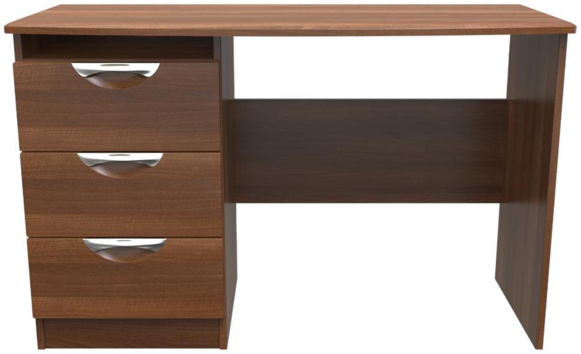 Flora Desk - 3 Drawer - Walnut