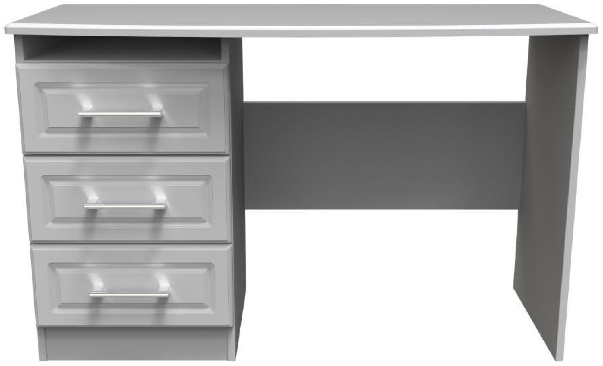 Gina Desk - 3 Drawer - Grey
