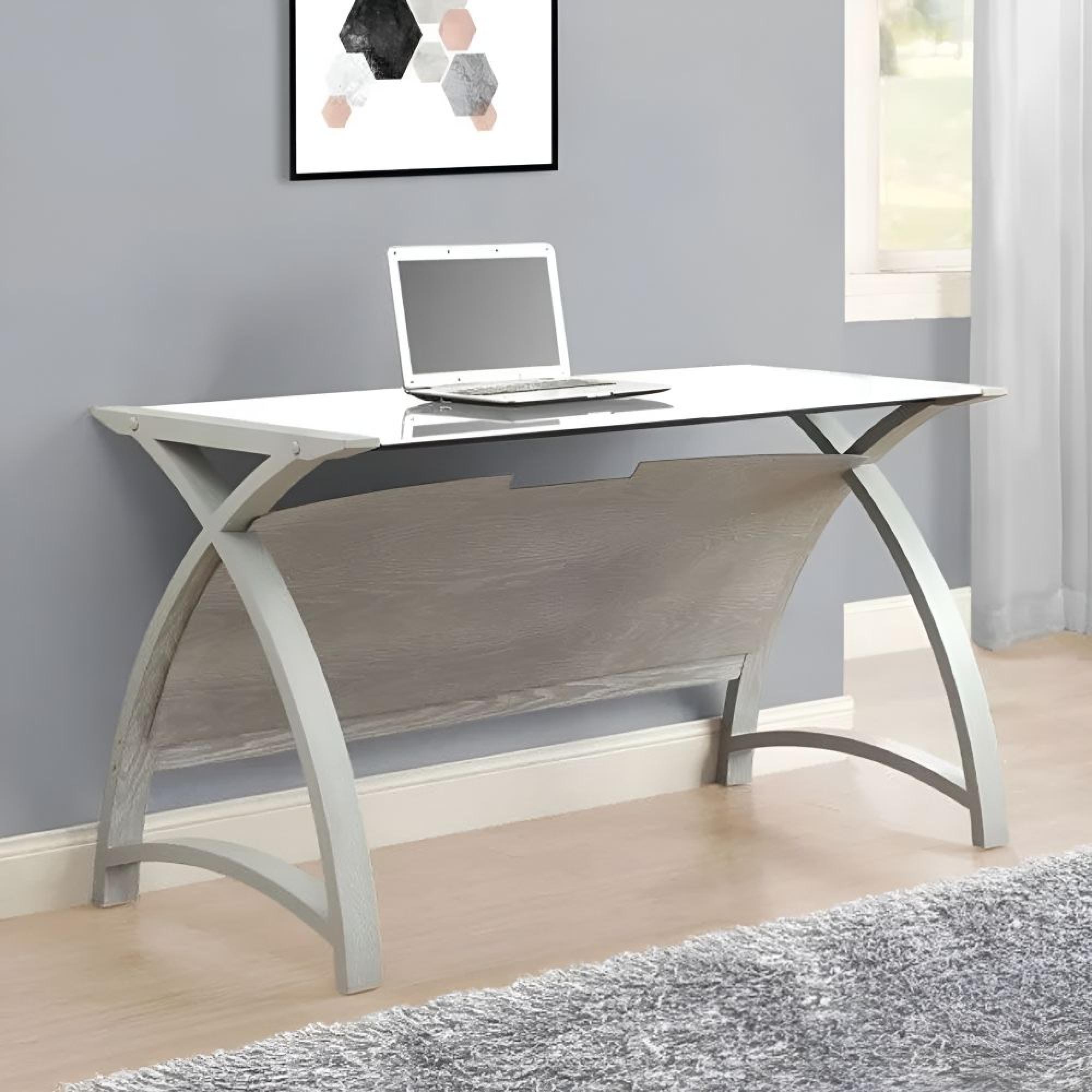 Curve Laptop Table - Grey - 1300LT - PC201