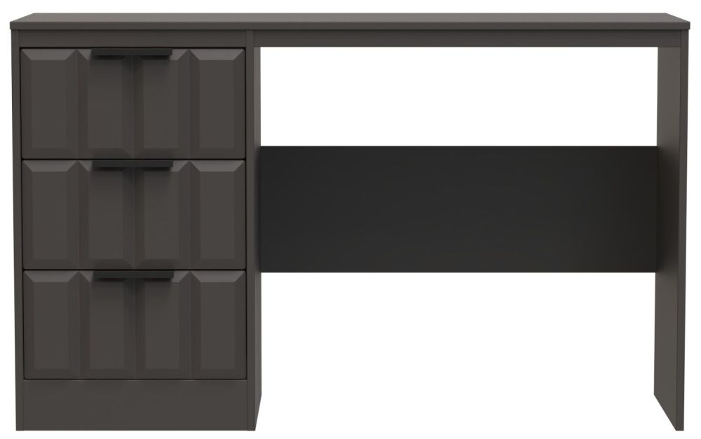 New York Desk - 3 Drawer - Graphite