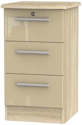 Mushroom High Gloss Front and Bardolino Base Unit