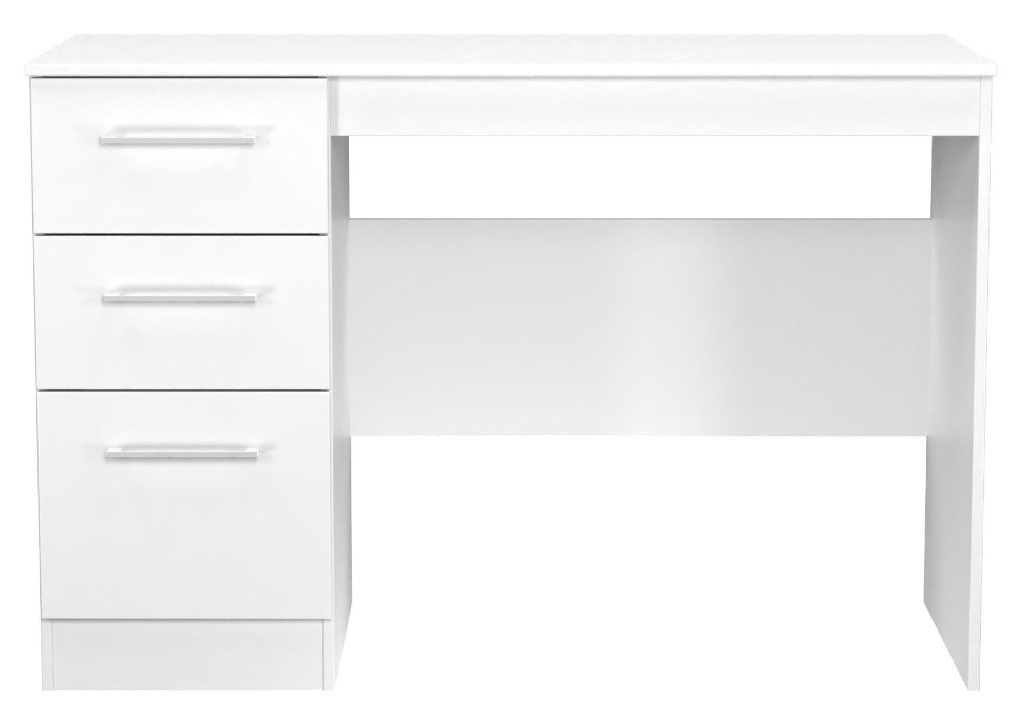Worcester Desk - 3 Drawer - White