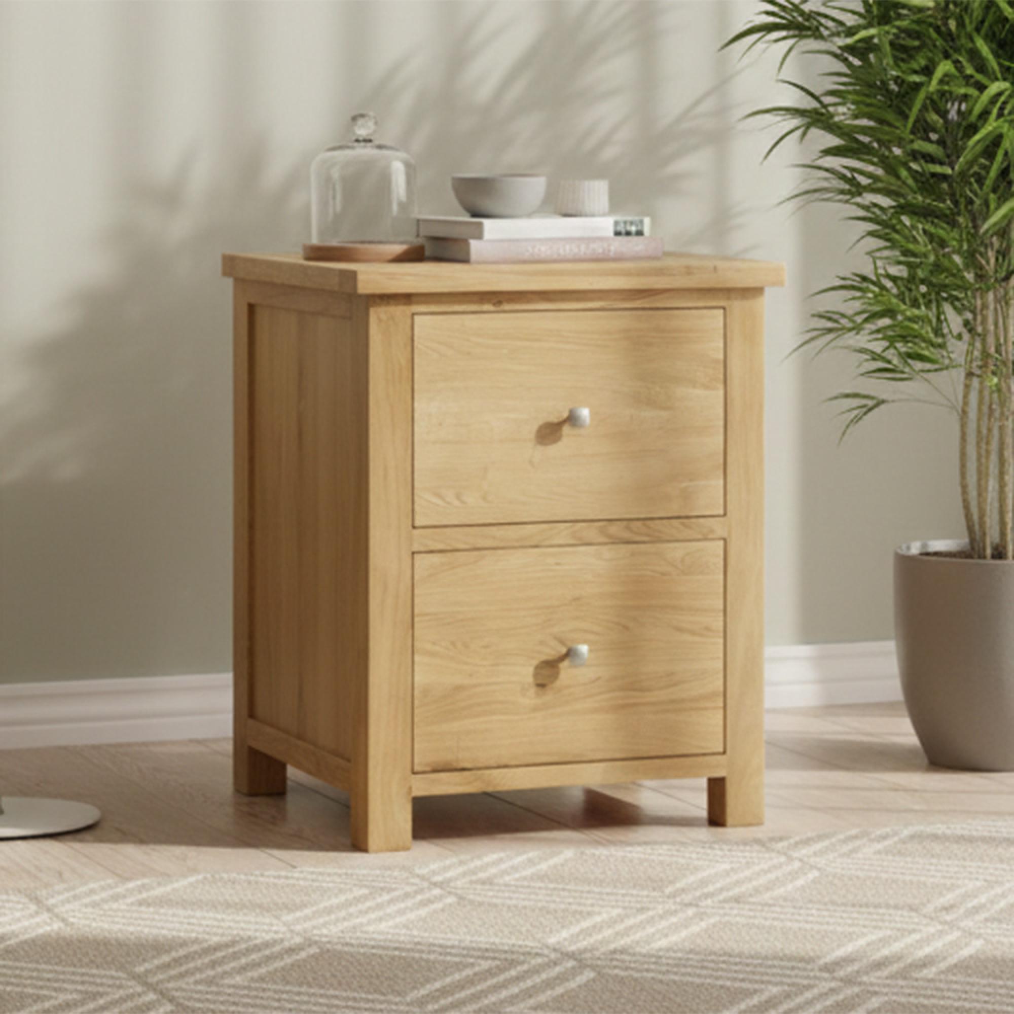 Appleby Filing Cabinet - 2 Drawer - Oak