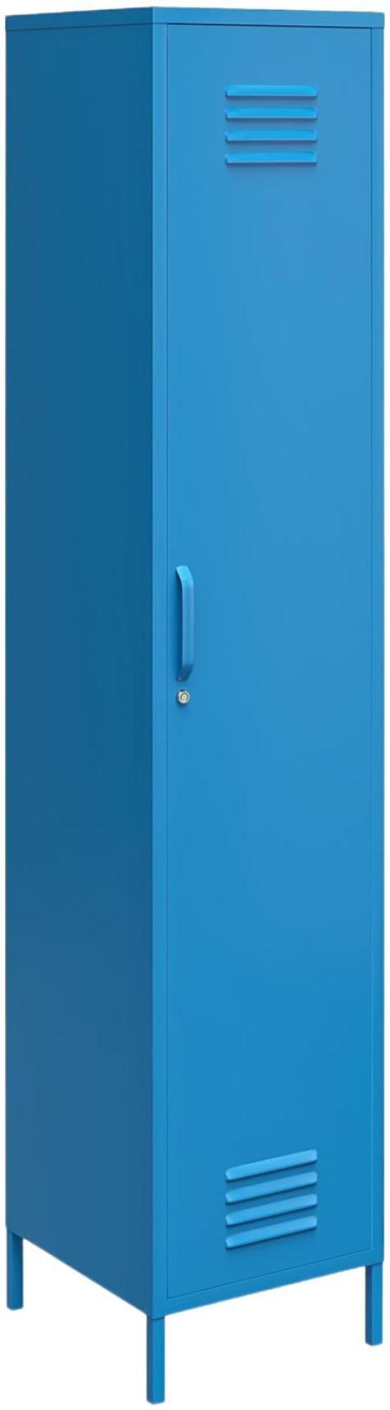 Novogratz Cache Tall Locker Storage Cabinet - Blue - 5244810COMNUK