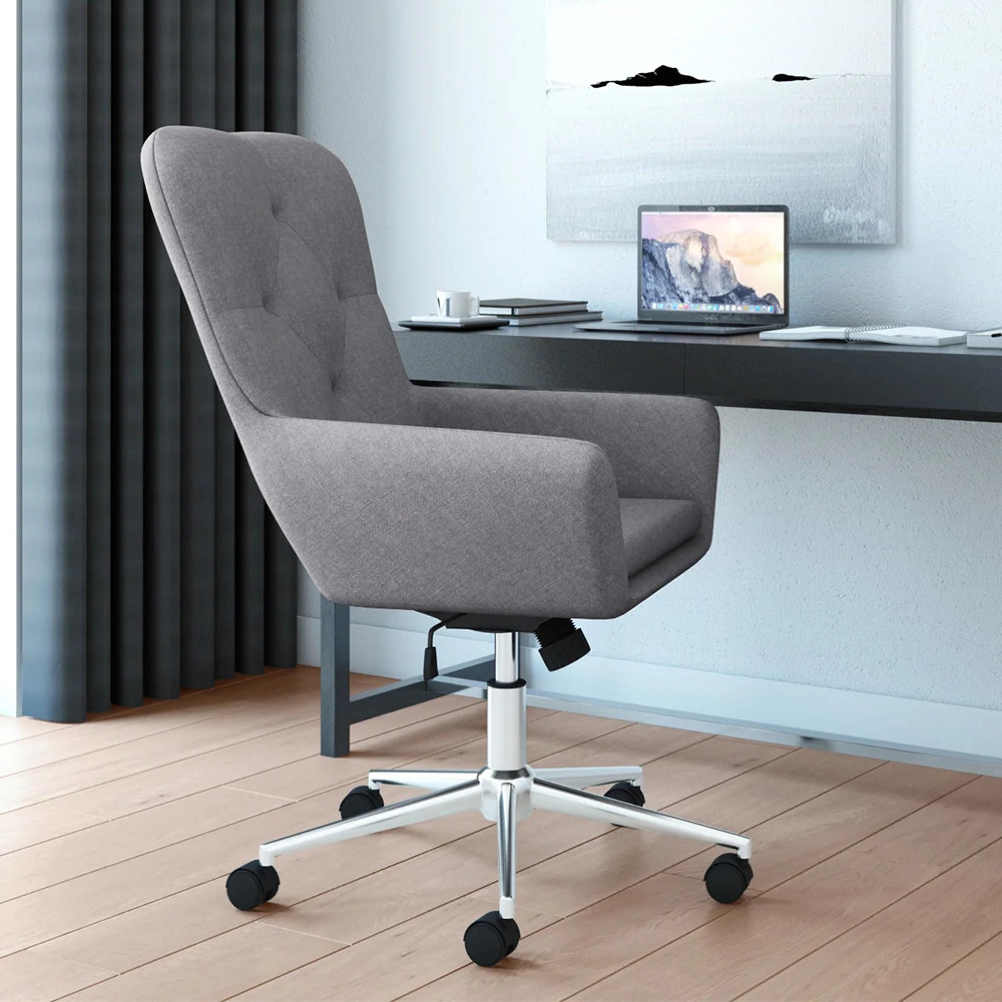 Benjamin Fabric Office Chair - Grey - AOC4482GRY