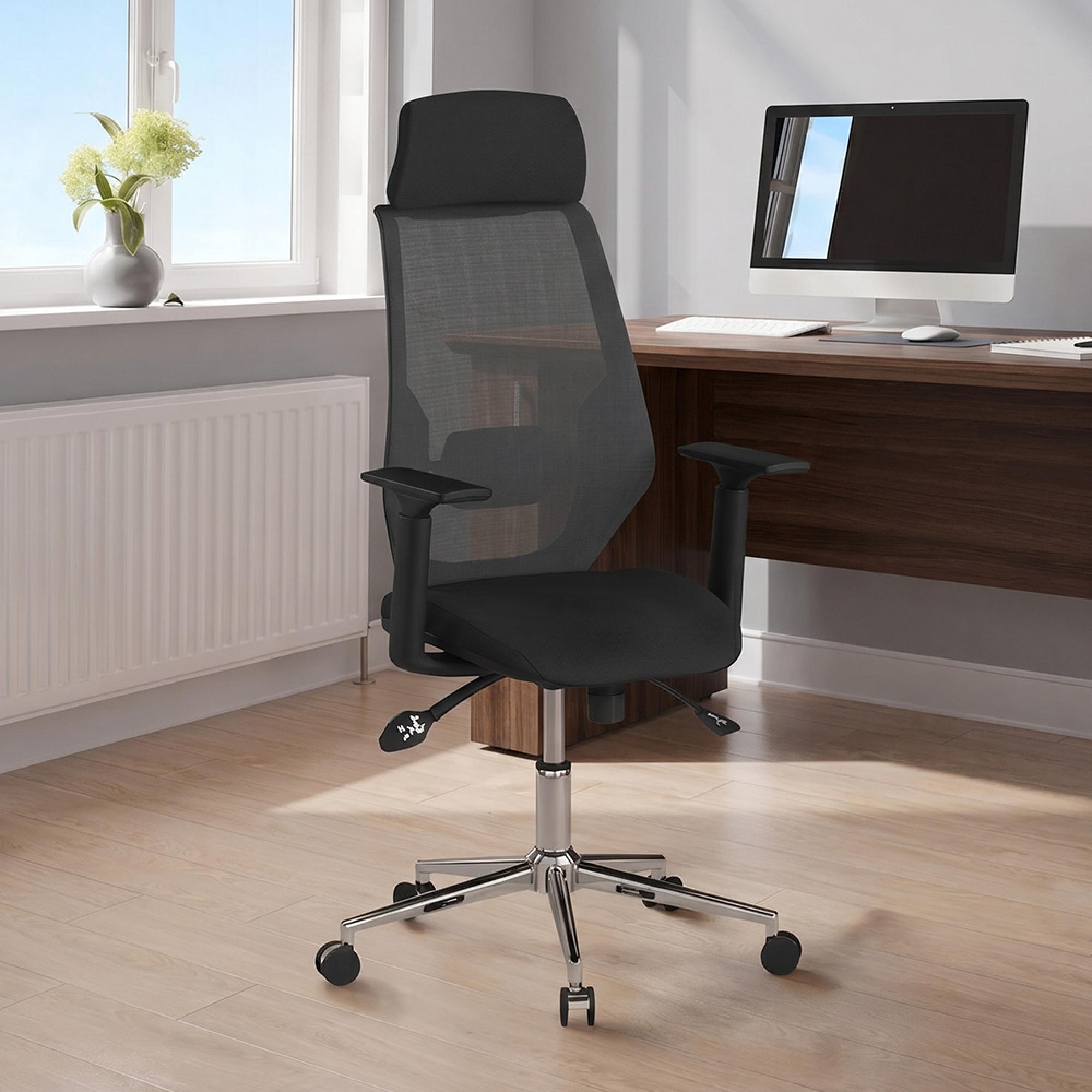 Clifton Fabric Office Chair - Black - AOC1299BLK