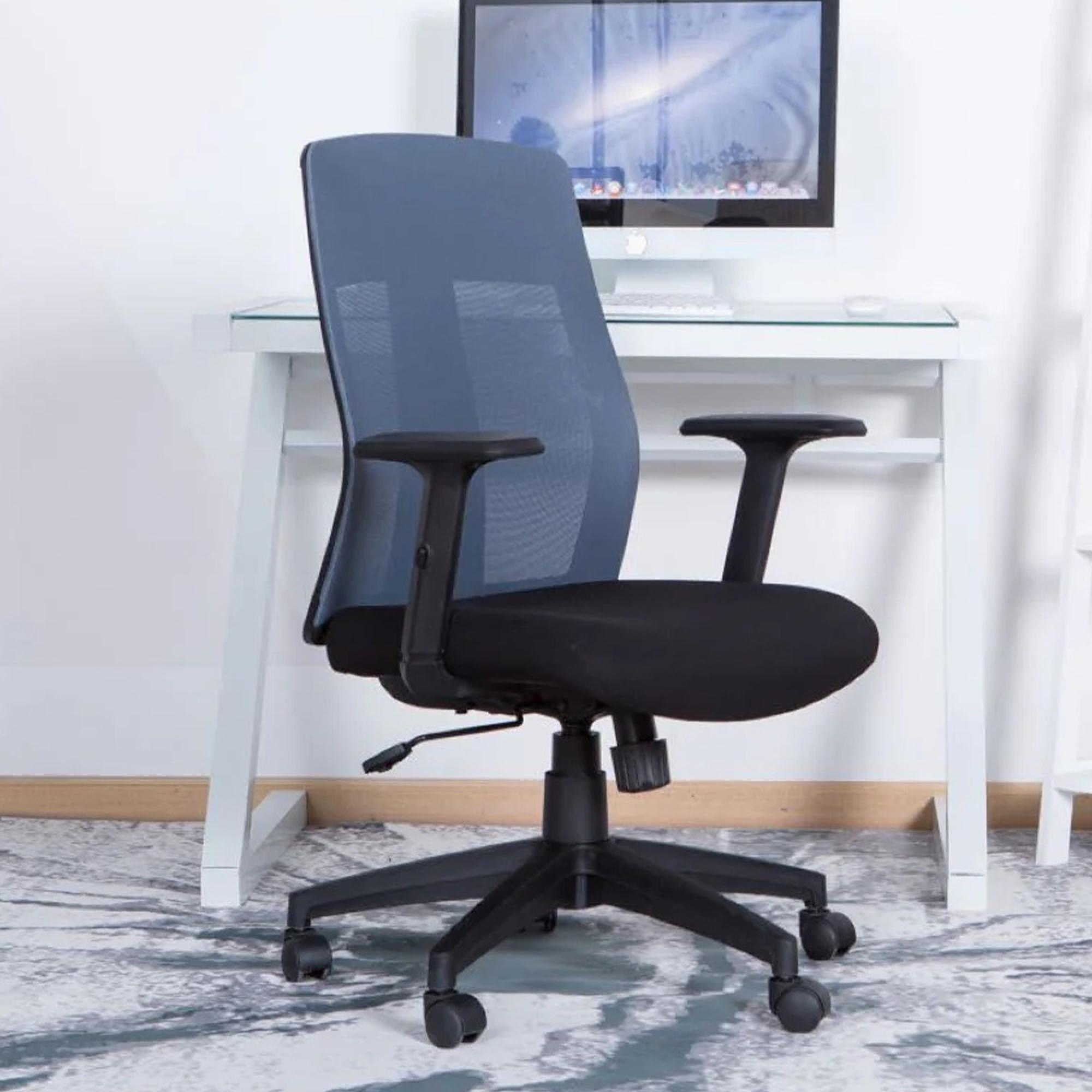 Laguna Mesh Operator Chair - Grey with Arms - AOC1705GRY