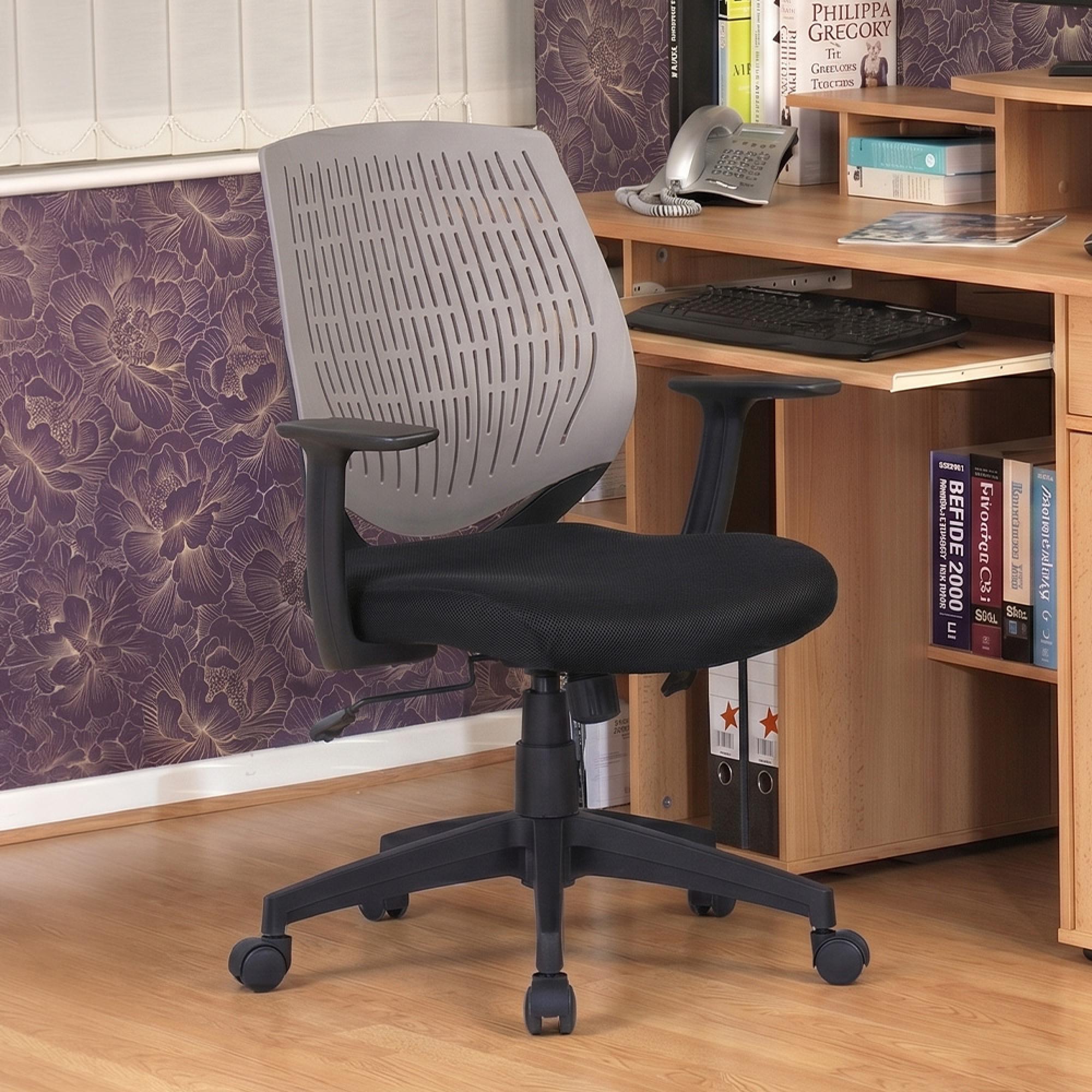 Malibu Task Operator Chair - Grey with Arms - AOC5460GRY