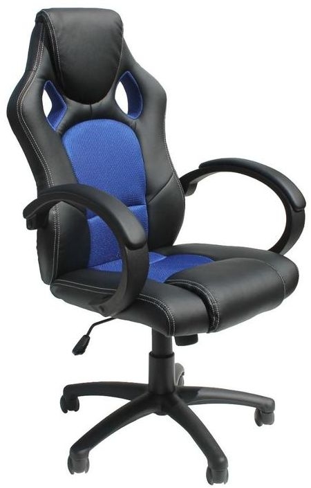 Daytona Gaming Executive Chair - Leather - Blue - AOC5006BLU