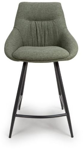 Boden Counter Chair - Set of 2 - Green Fabric