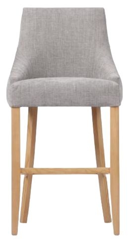 Cole Bar Chair - Set of 2 - Grey Fabric