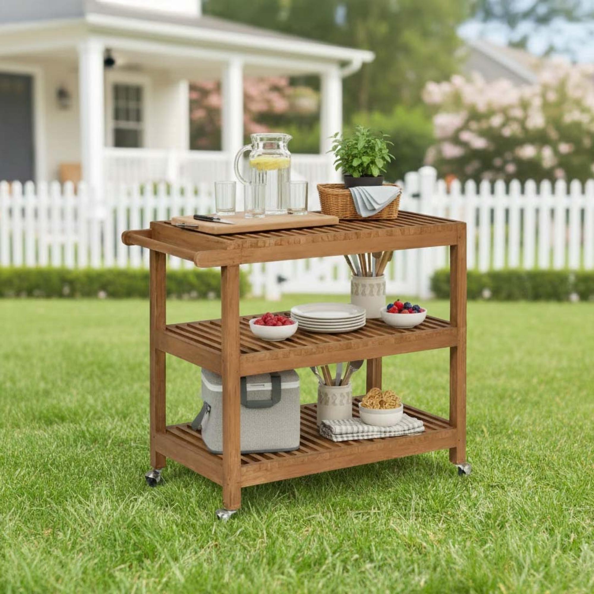 Radley Outdoor Island Unit Antique Wash Teak Wood