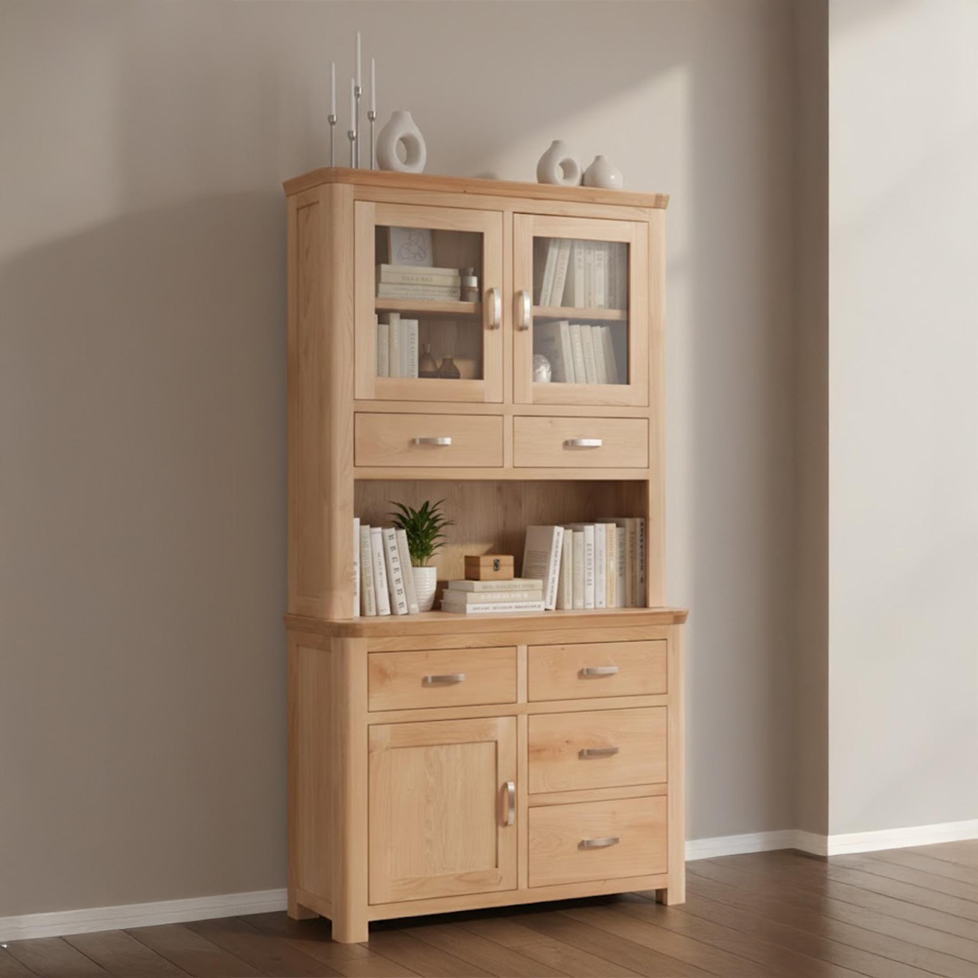 Treviso Buffet Hutch - Oak
